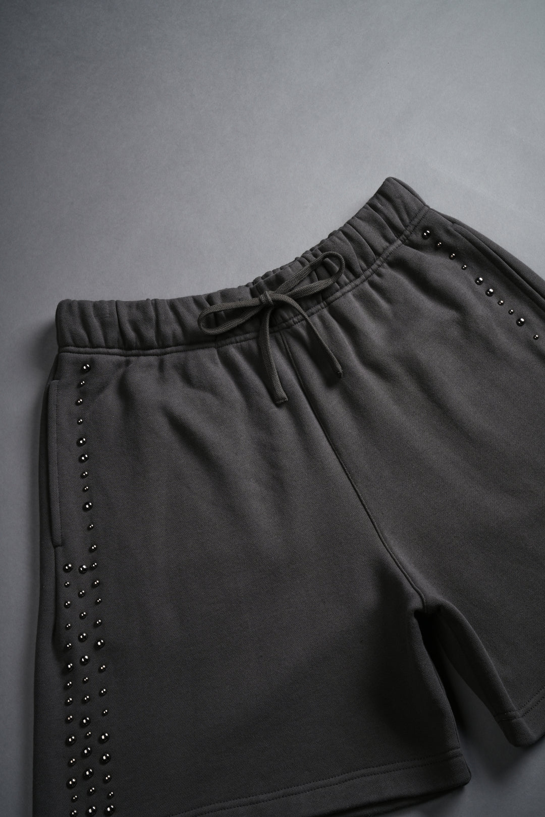 Stud Wolf Post Lounge Sweat Shorts in Wolf Gray