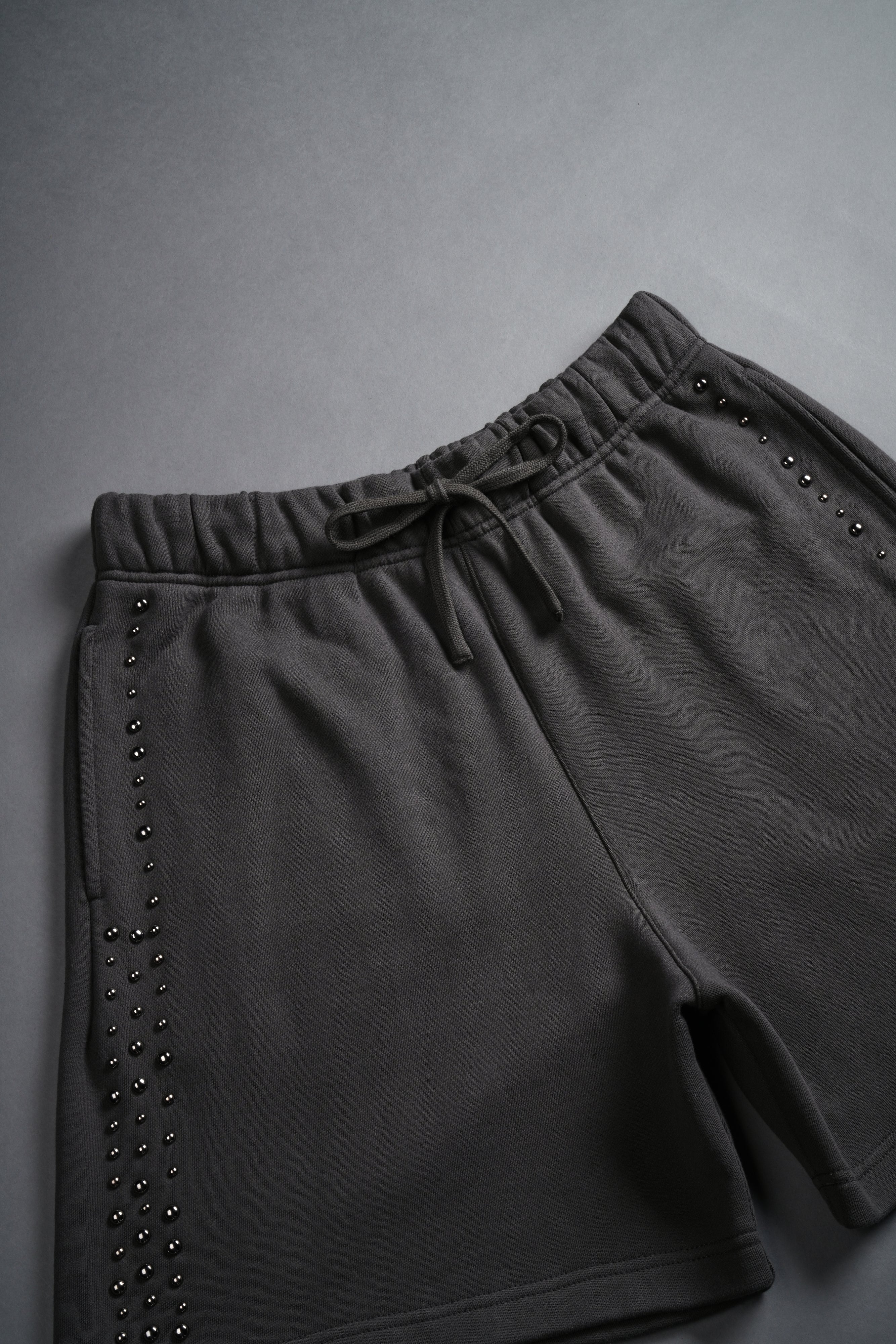 Stud Wolf Post Lounge Sweat Shorts in Wolf Gray