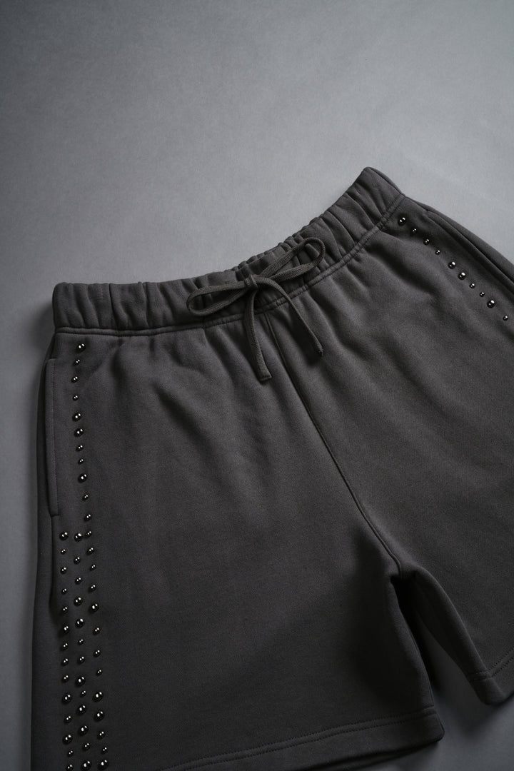 Stud Wolf Post Lounge Sweat Shorts in Wolf Gray