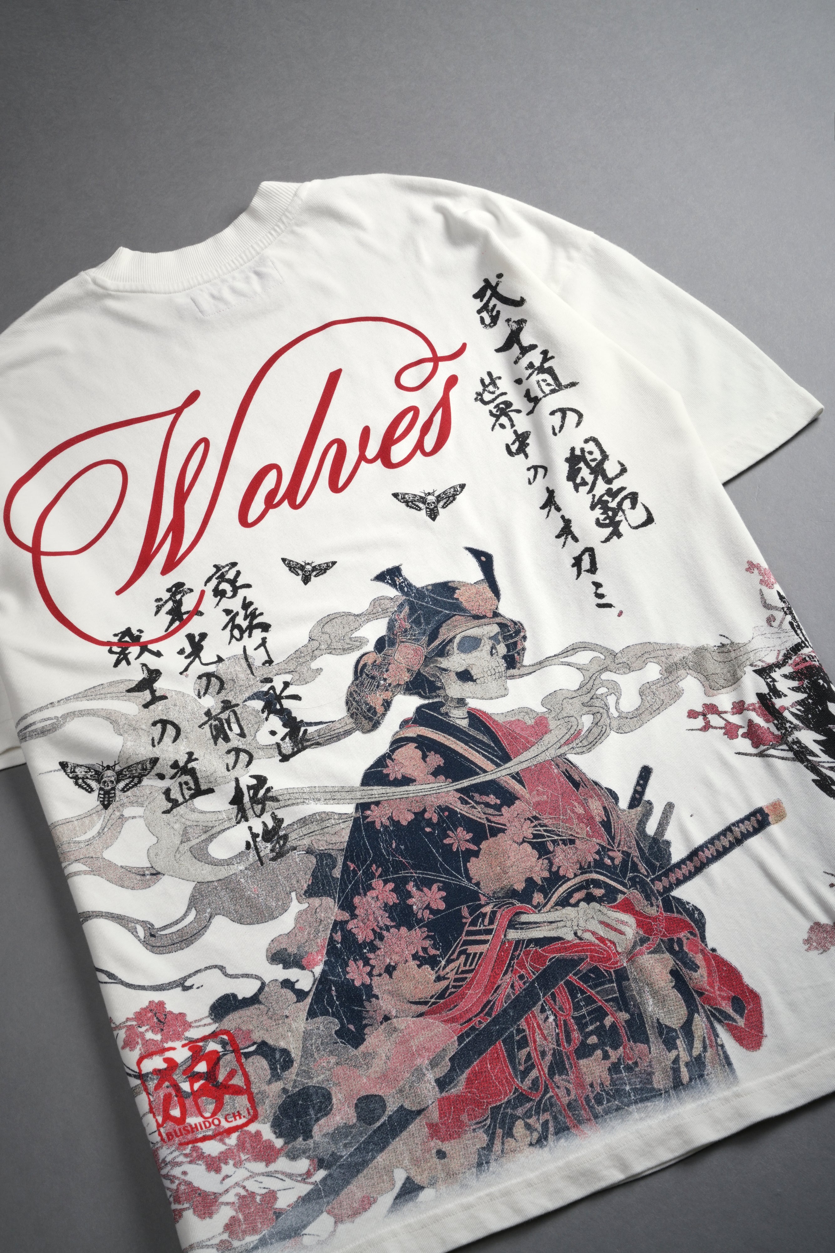 (1 Of 500) Death Bloom "Premium" Oversized Tee in Cream