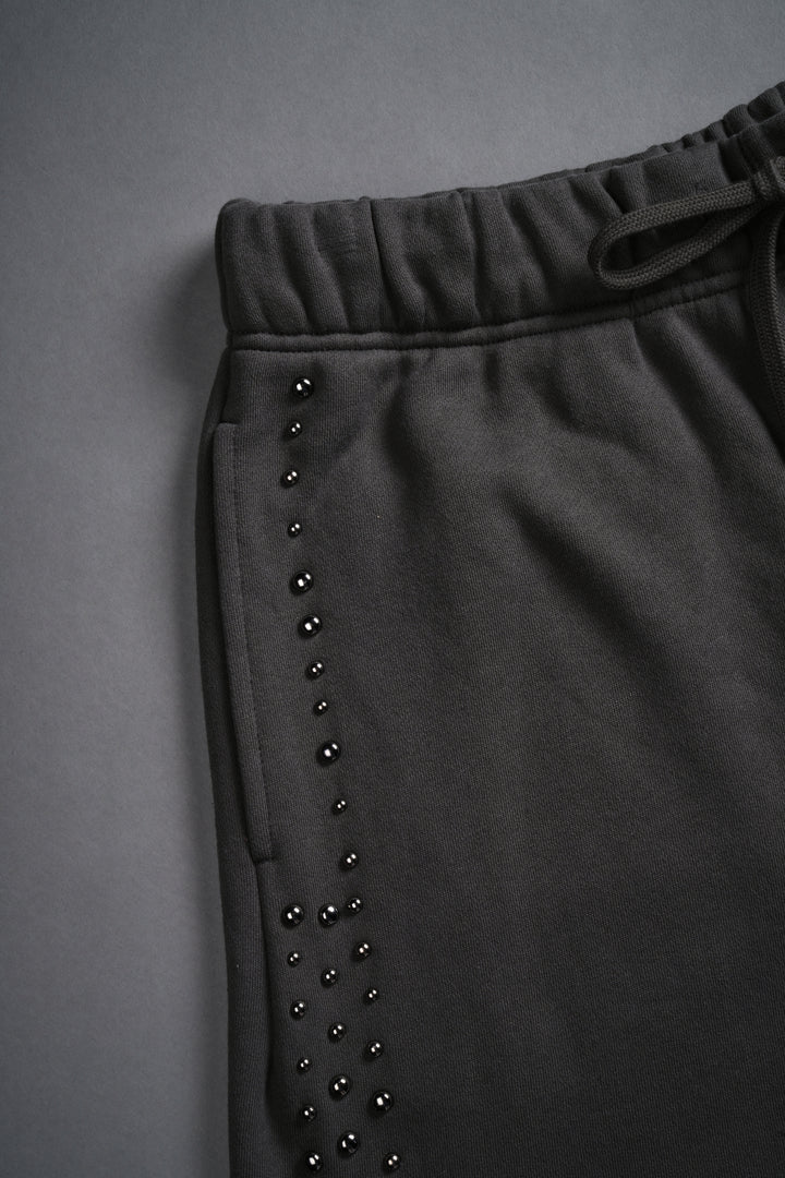 Stud Wolf Post Lounge Sweat Shorts in Wolf Gray