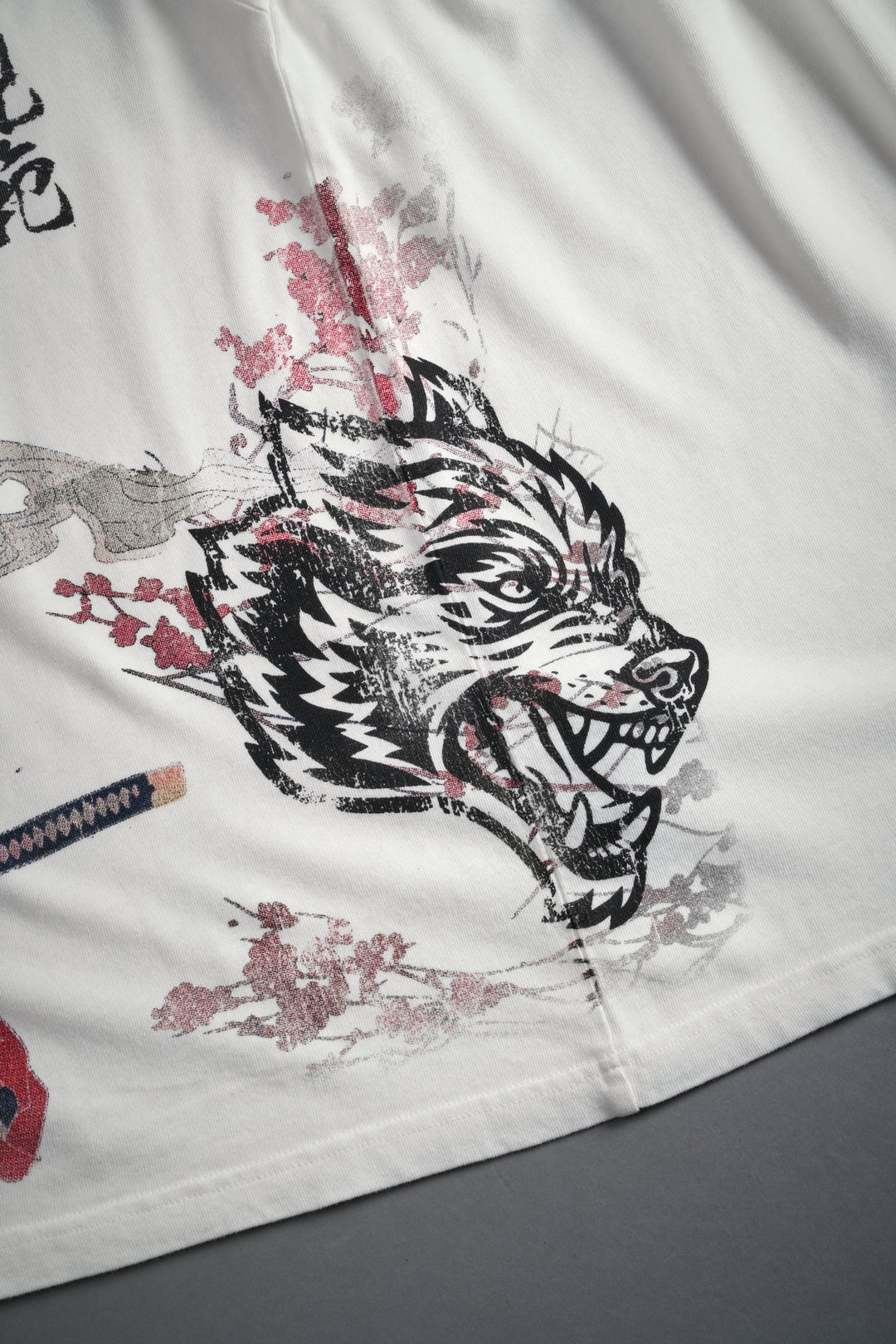 (1 Of 500) Death Bloom "Premium" Oversized Tee in Cream