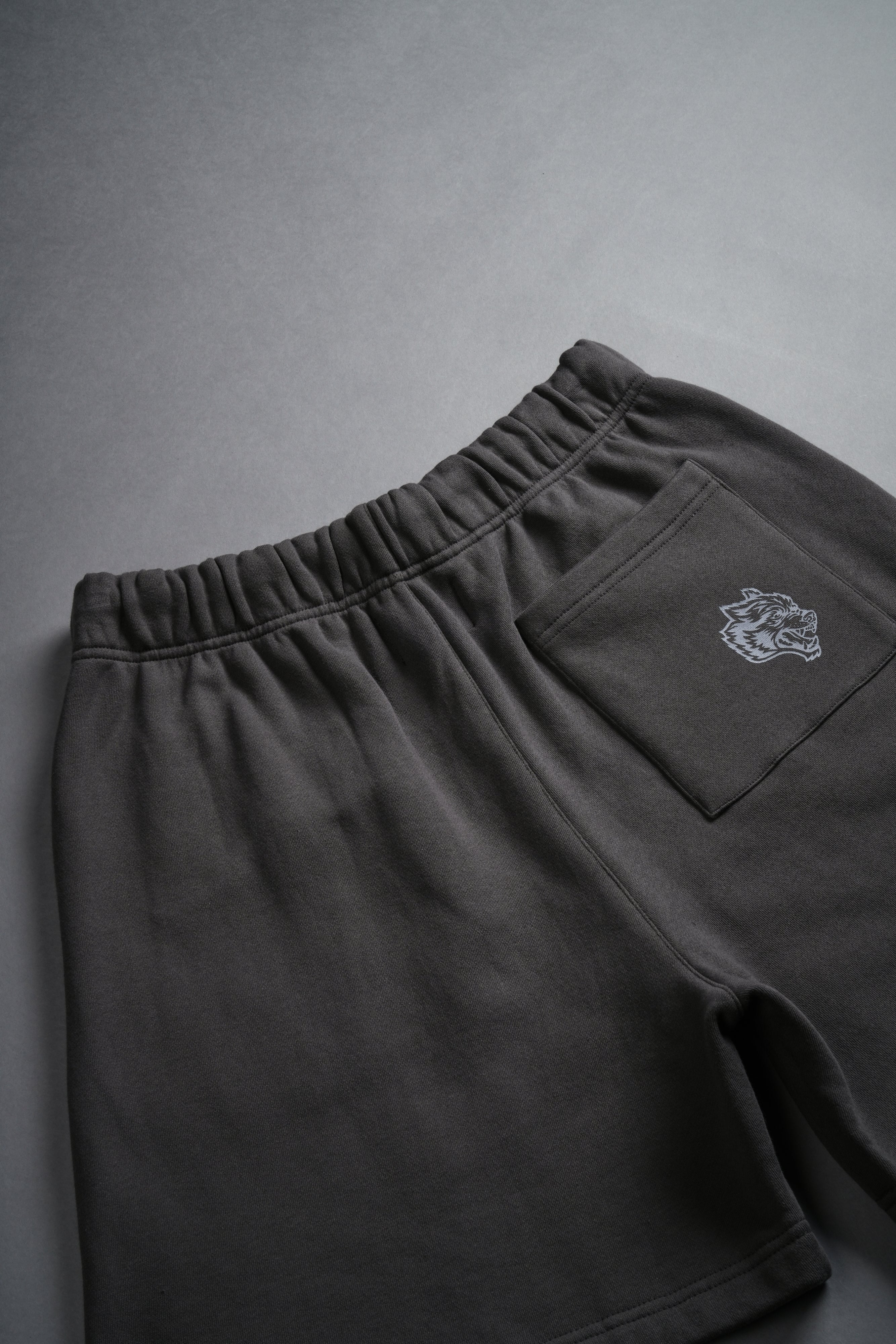 Stud Wolf Post Lounge Sweat Shorts in Wolf Gray