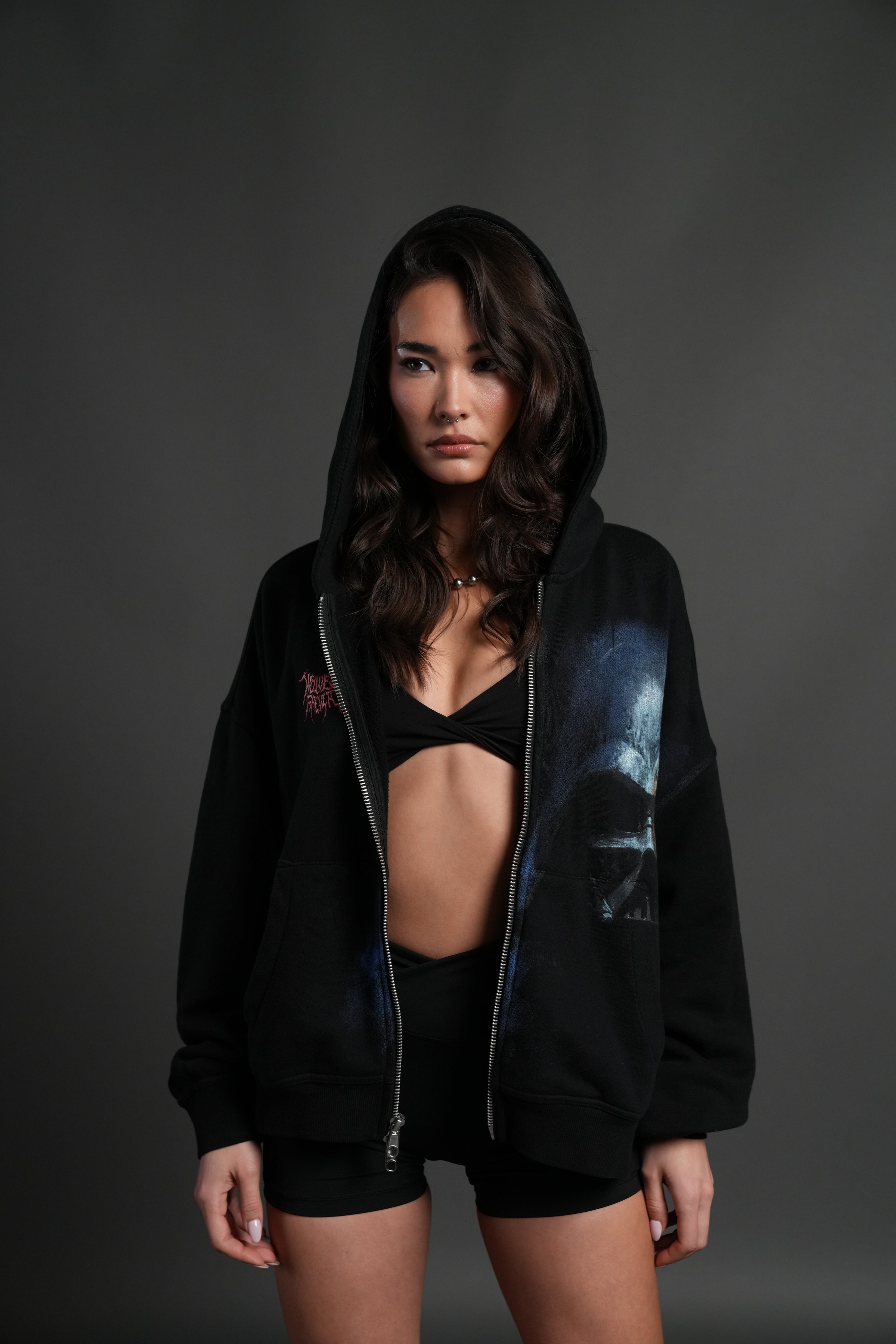 DESCENDANT【新作】UNDERTHECURRENT HOODYサイズ2 DESCENDANT/UNDER THE CURRENT HOODY (NAVY)