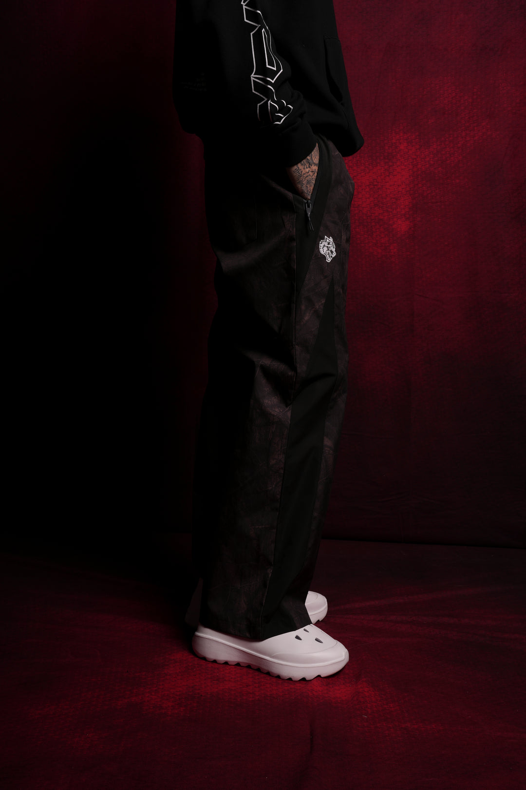 Dual Brolic Unisex Track Pants in Brown Driftwood Forest Camo