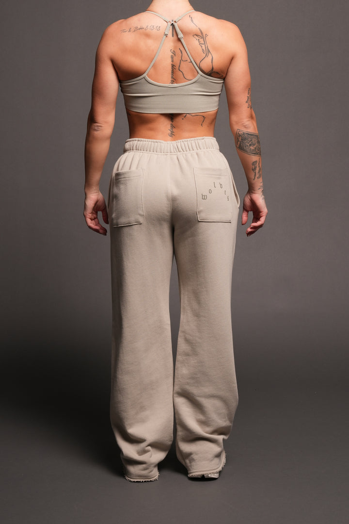 Dual Pyramid Big Cozy Sweats In Cactus Gray
