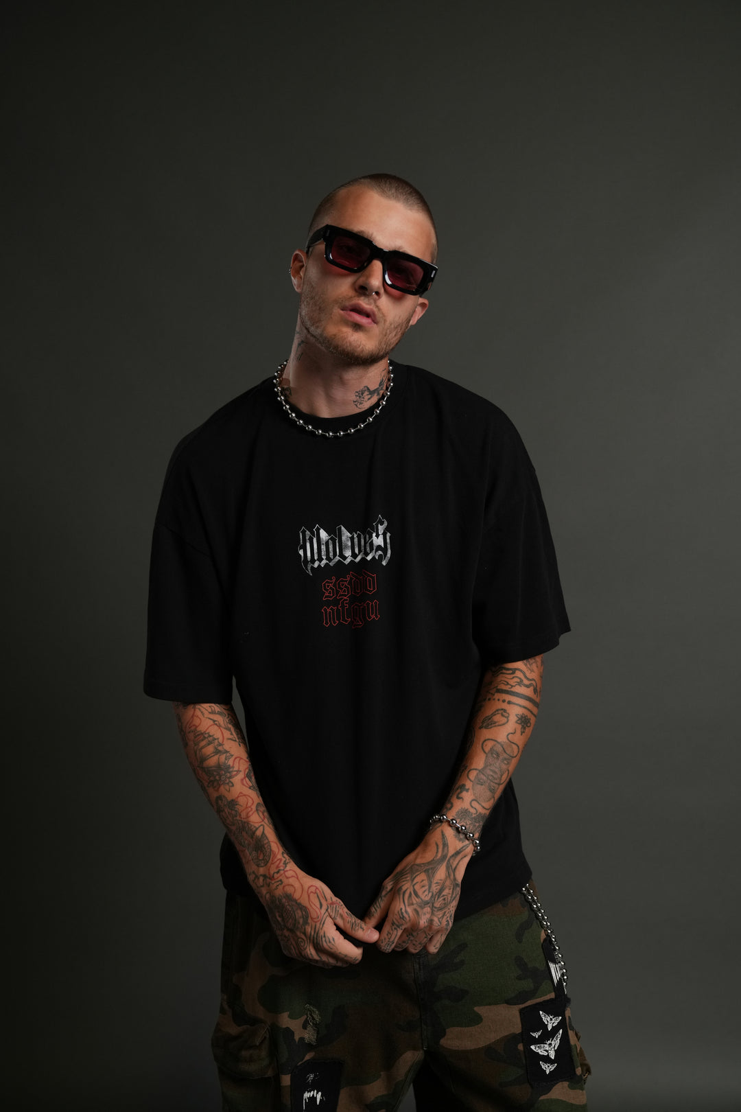 Eternal Blood "Premium" Oversized Tee in Black