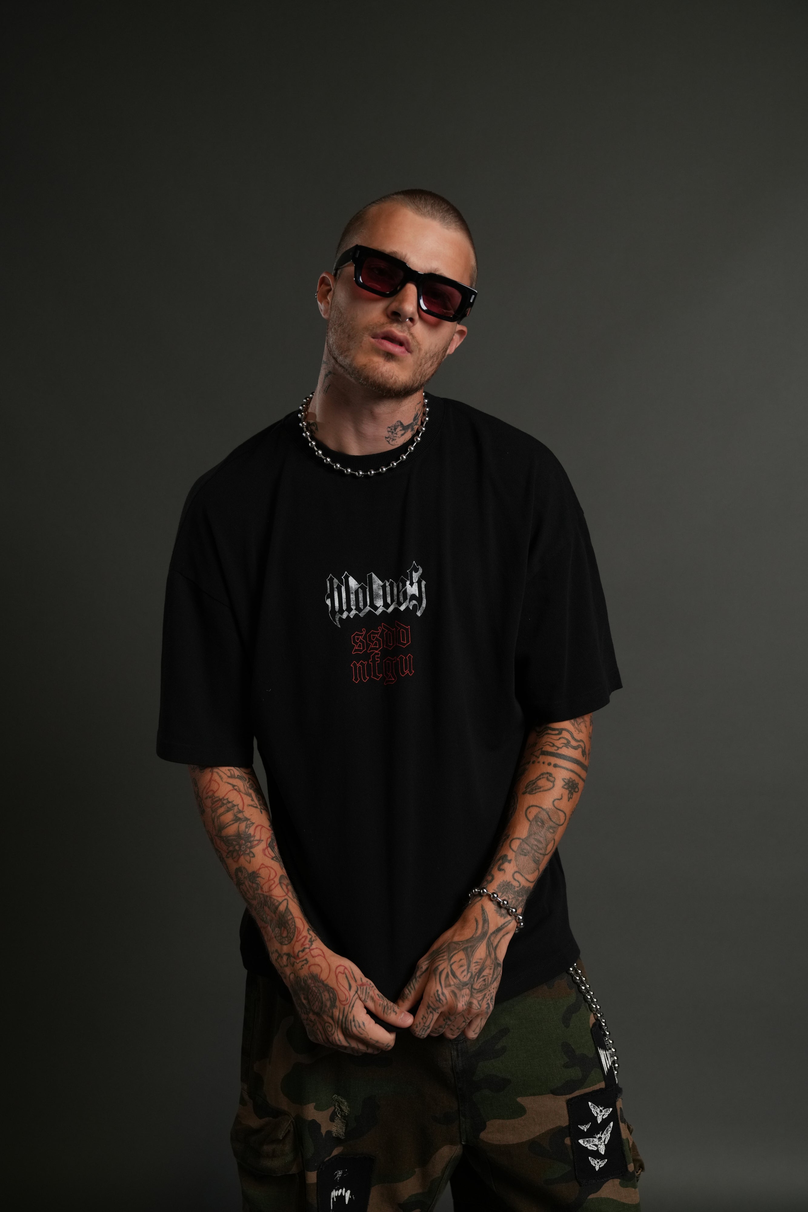 Eternal Blood "Premium" Oversized Tee in Black