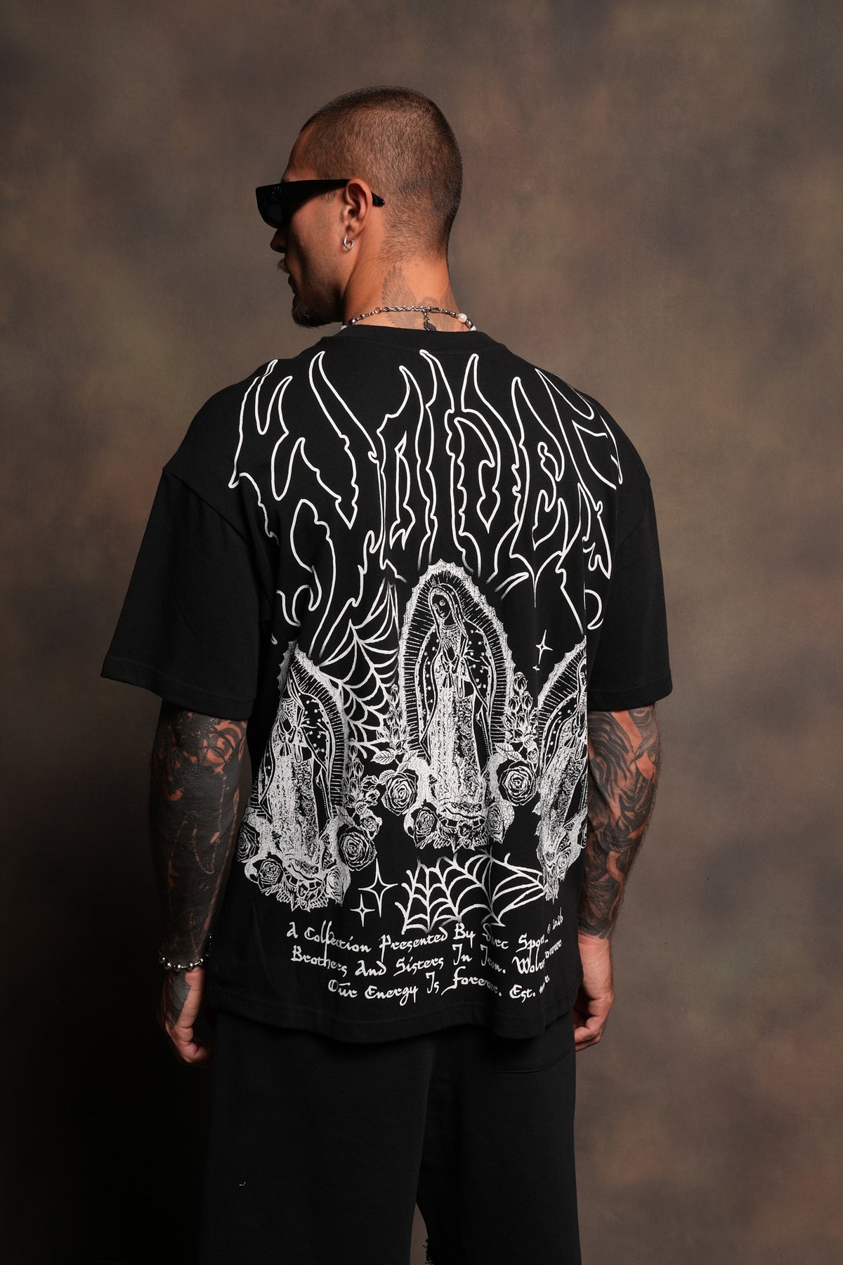 Her Prayer Premium Oversized Tee In Black