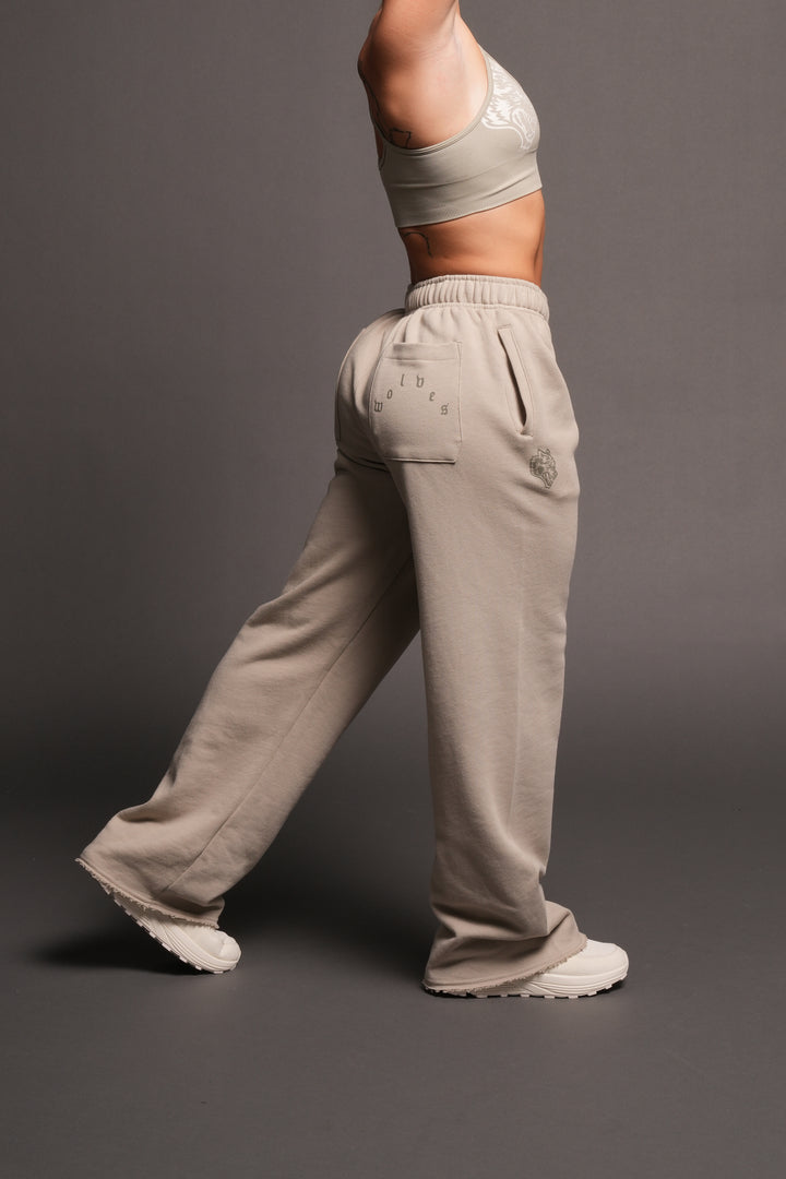 Dual Pyramid Big Cozy Sweats In Cactus Gray