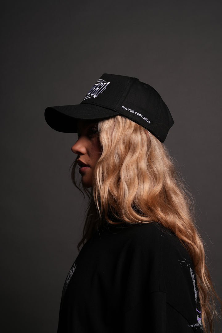 SSDDNFGU FRVR 5 Panel Hat in Black