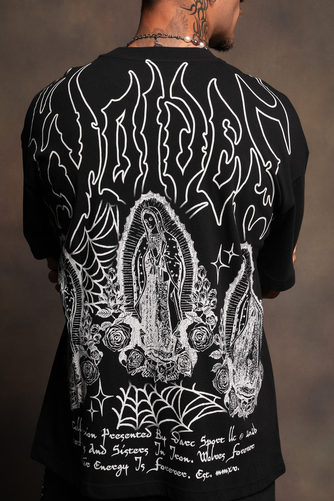 Her Prayer Premium Oversized Tee In Black