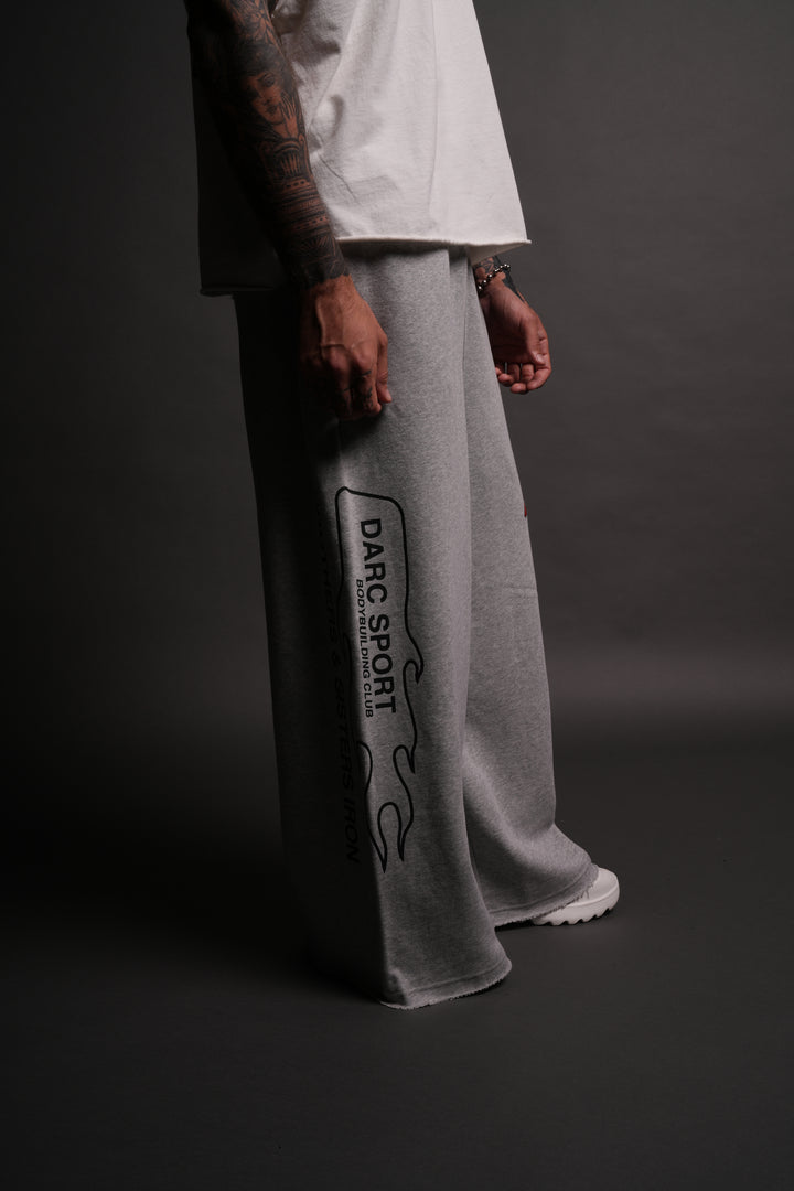 Wolves Gym V2 Oversized Omen Sweat Pants in Light Athletic Gray