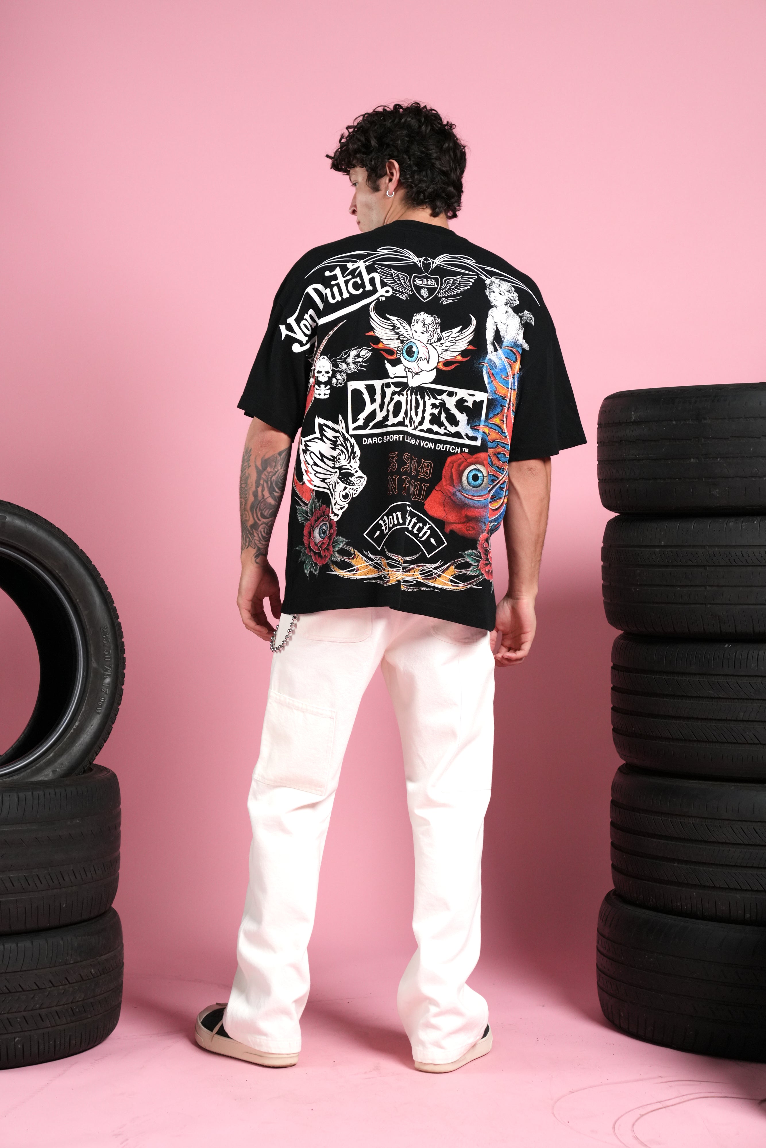 Kulture Klash Premium Oversized Tee in Black
