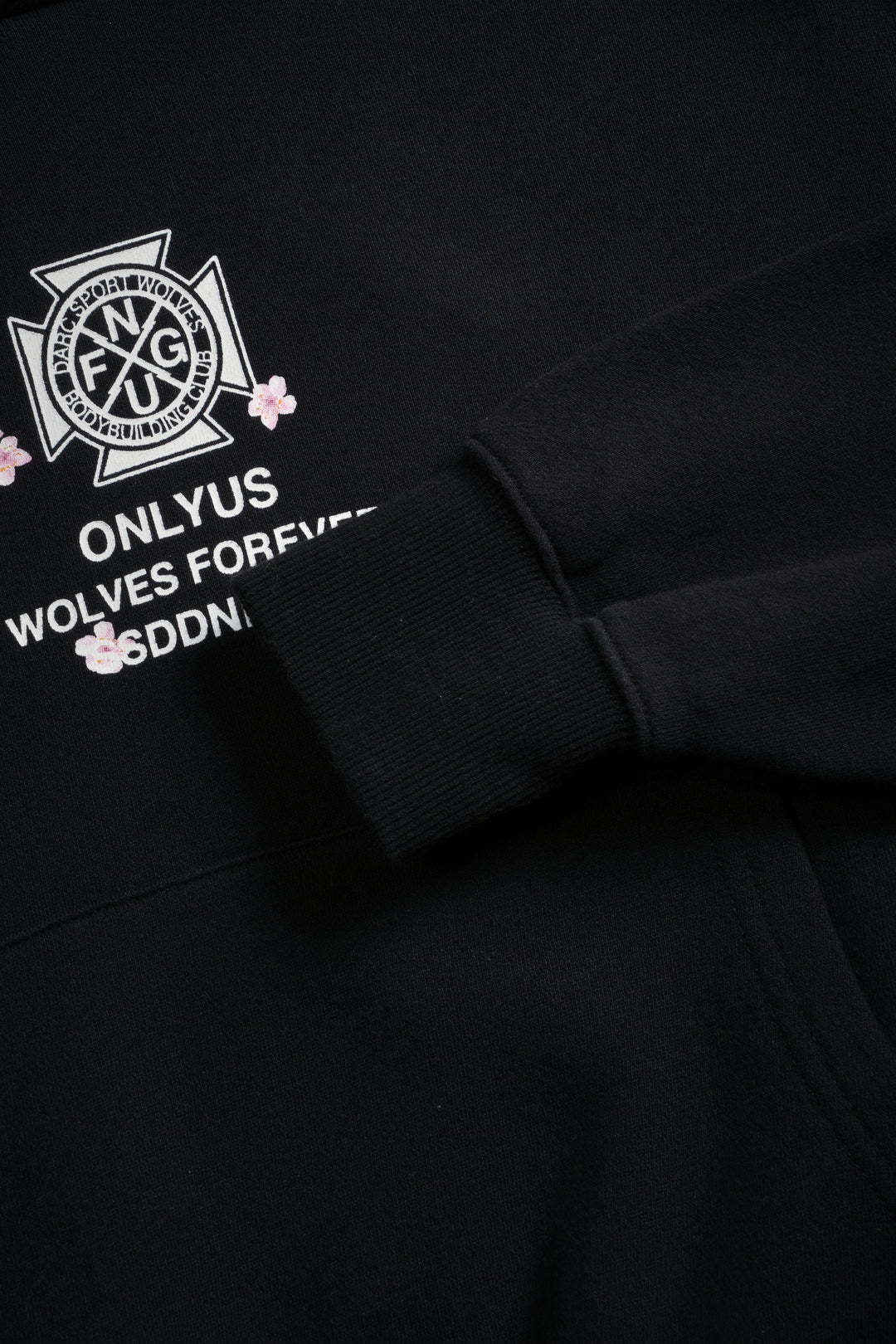 Our Fire V2 "Owen" (Cropped) Hoodie in Black