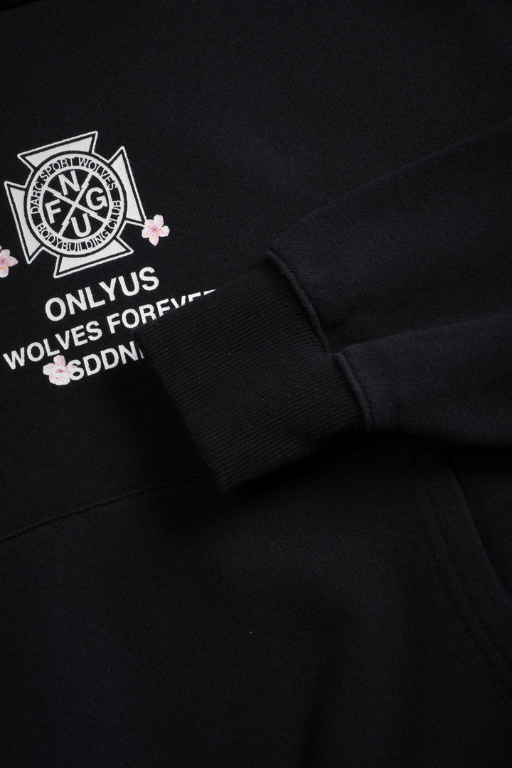 Our Fire V2 "Owen" (Cropped) Hoodie in Black