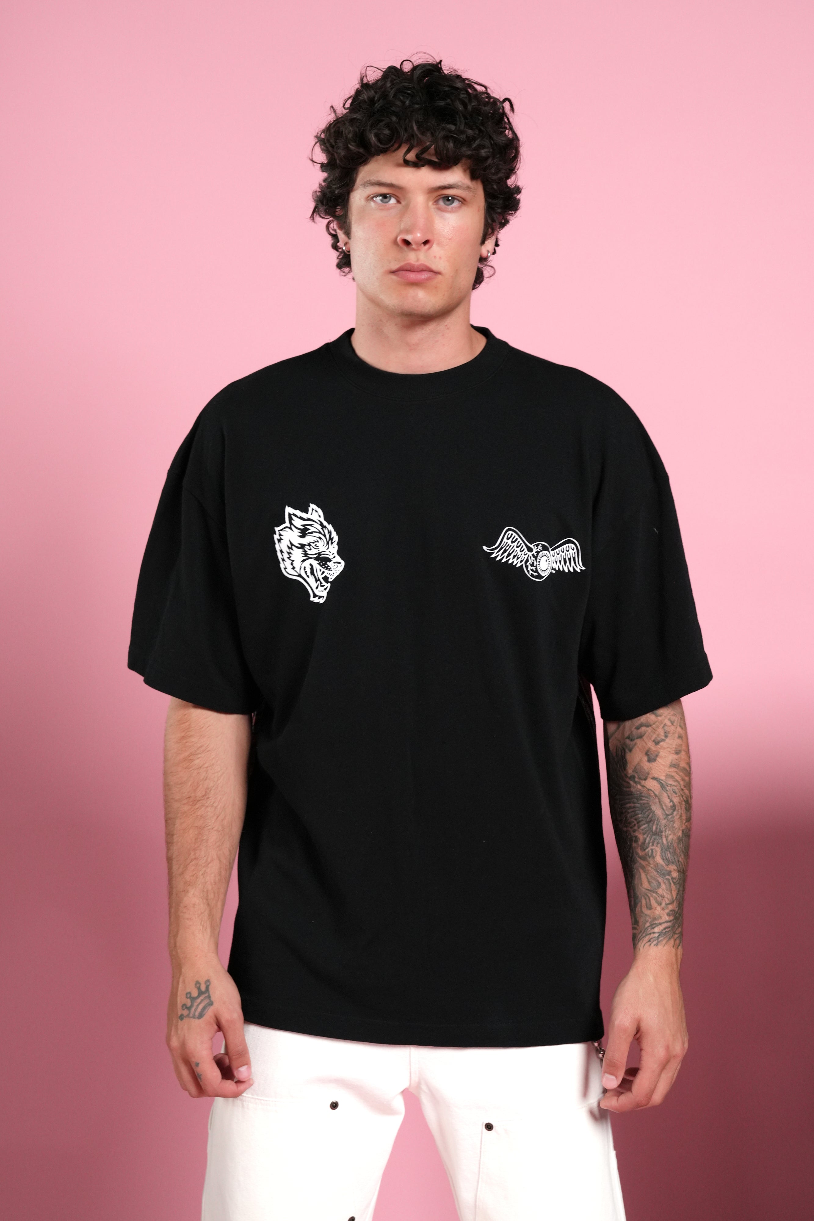 Kulture Klash Premium Oversized Tee in Black