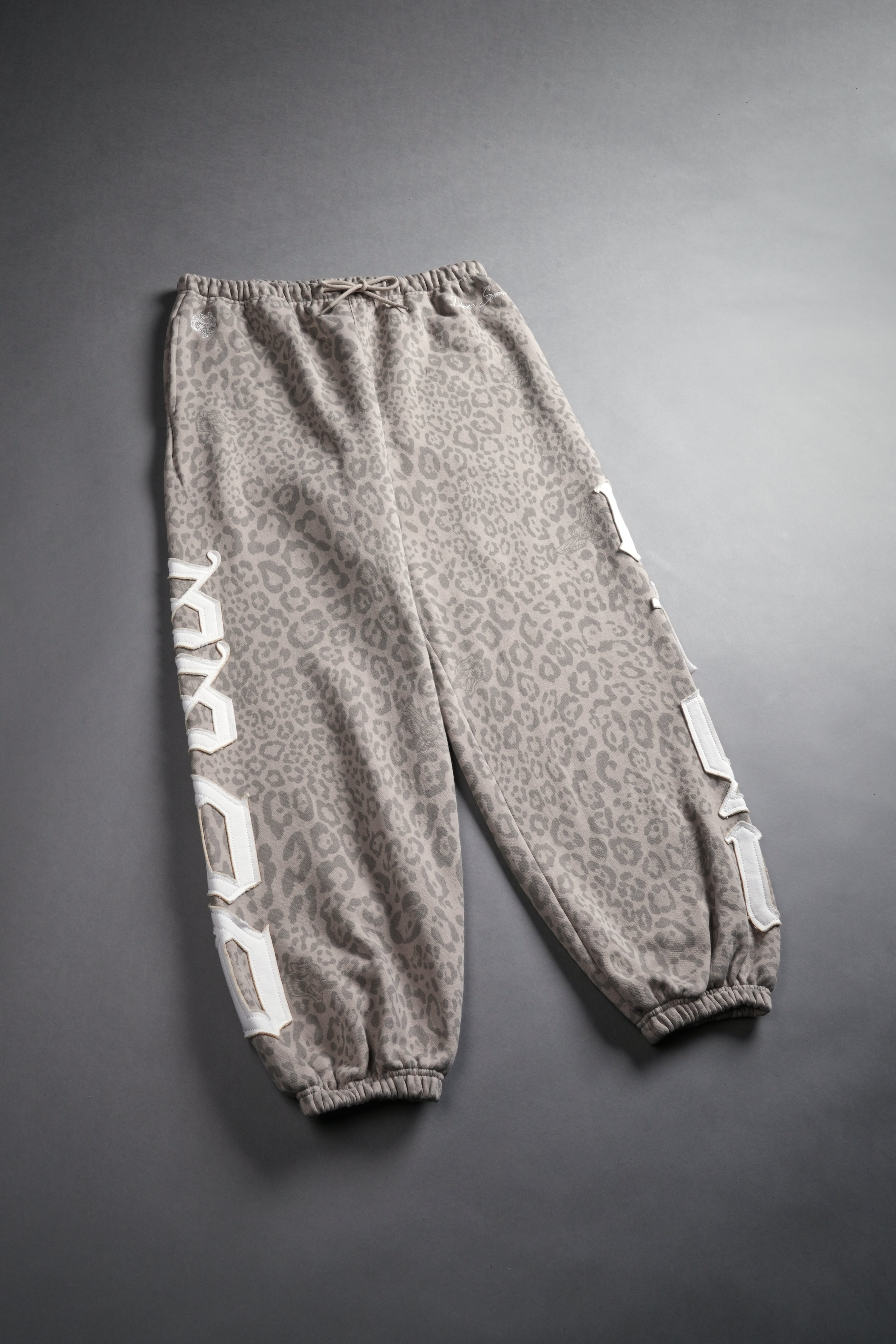 Our Mantra Lightweight Lounger Sweat Pants in Clay Leopard