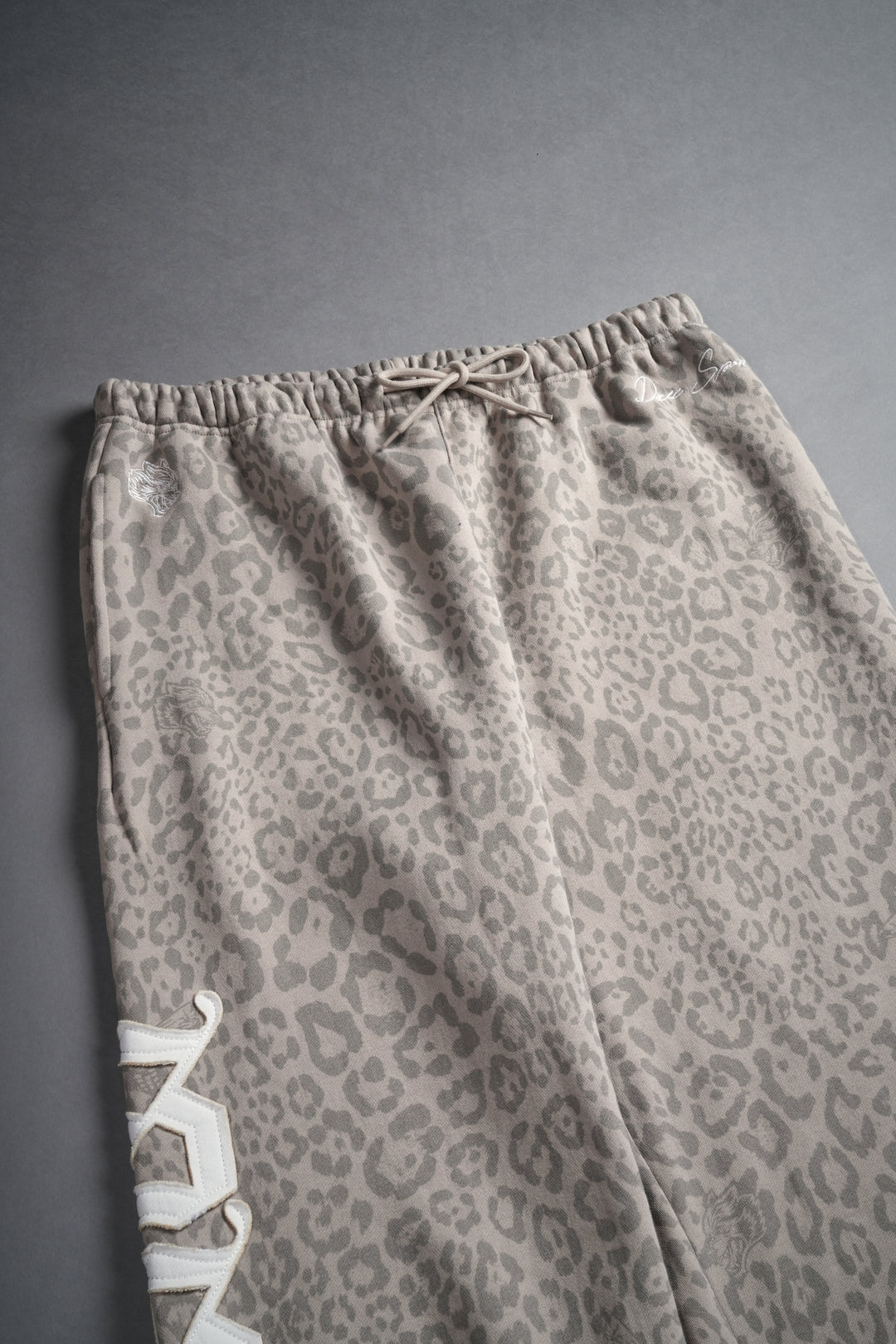 Our Mantra Lightweight Lounger Sweat Pants in Clay Leopard