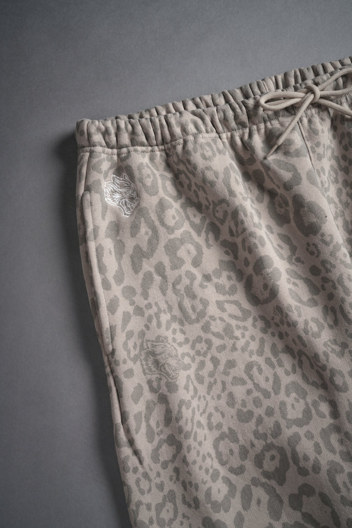 Our Mantra Lightweight Lounger Sweat Pants in Clay Leopard