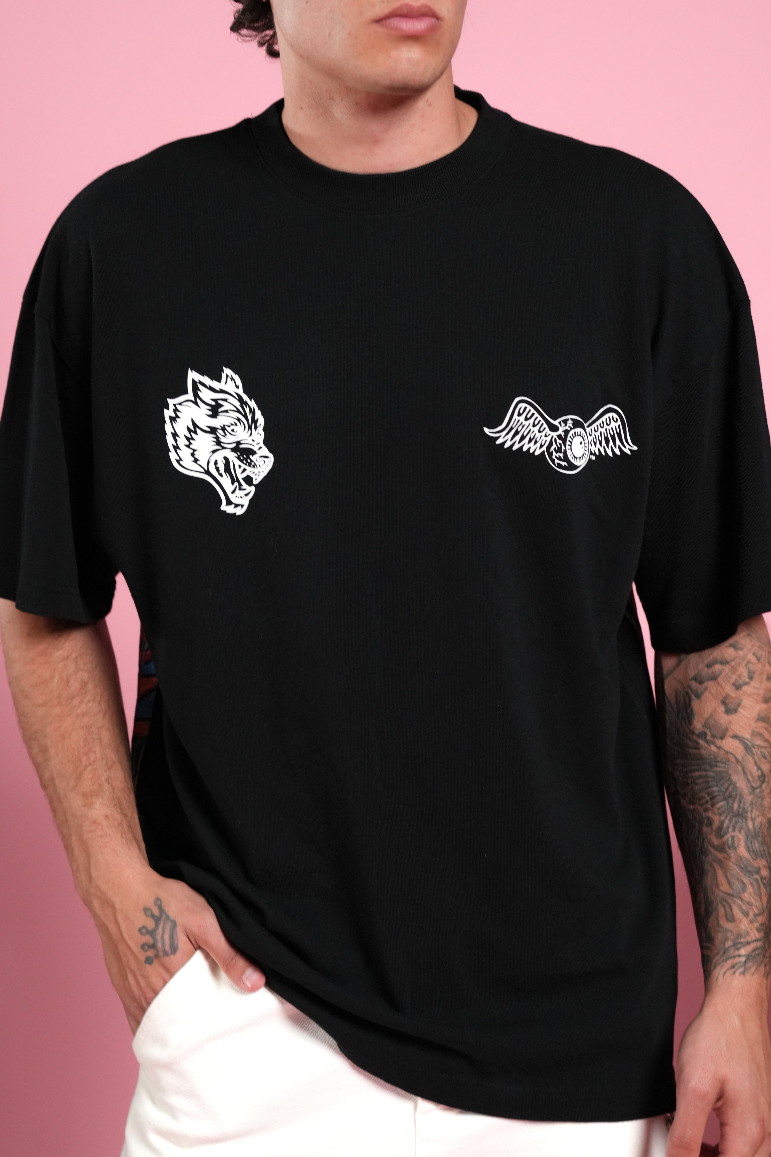 Kulture Klash Premium Oversized Tee in Black