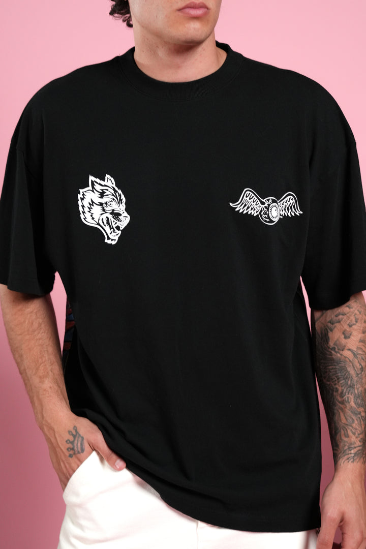 Kulture Klash Premium Oversized Tee in Black