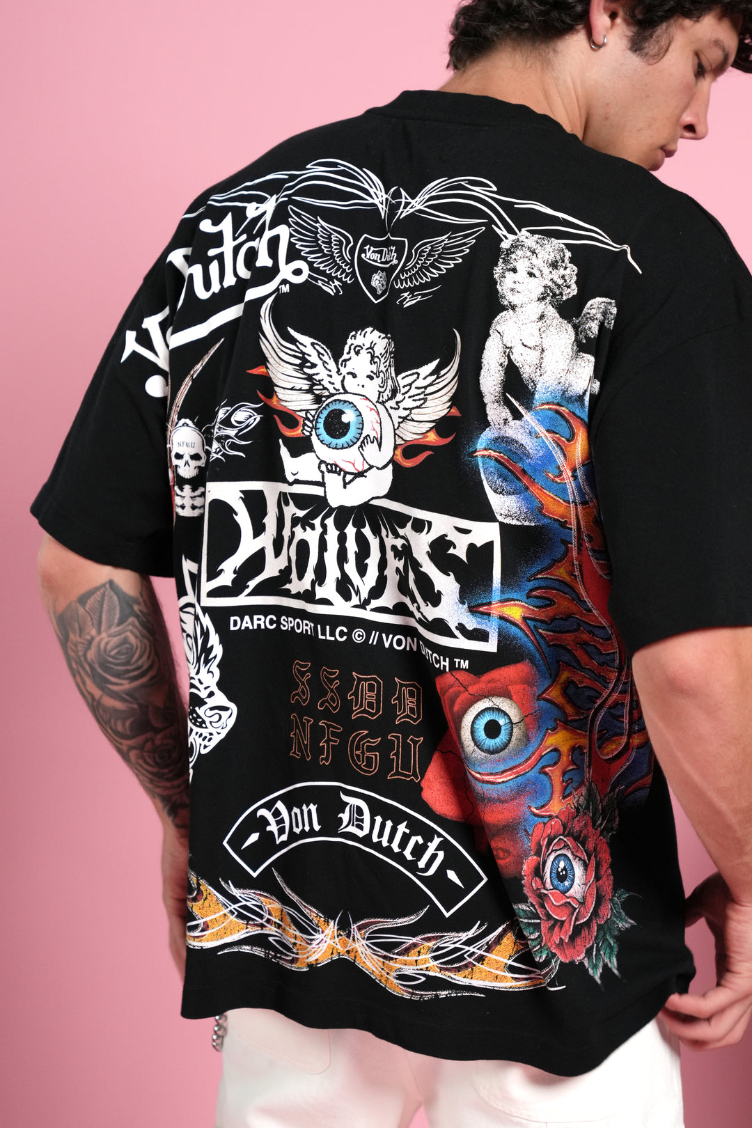 Kulture Klash Premium Oversized Tee in Black