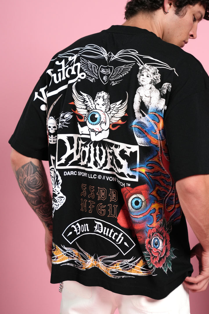 Kulture Klash Premium Oversized Tee in Black