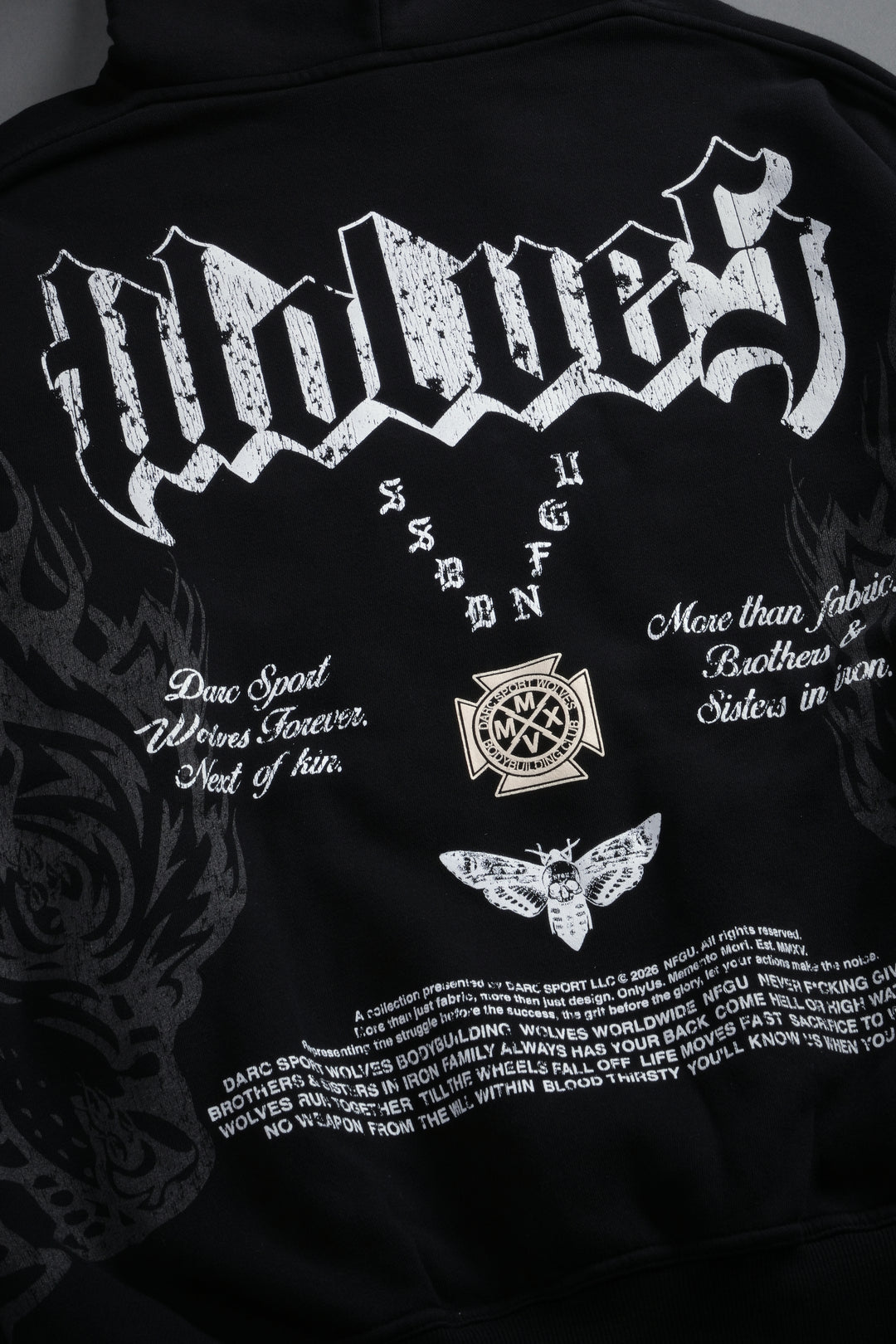 Wlvs Fire Bishop Hoodie in Black