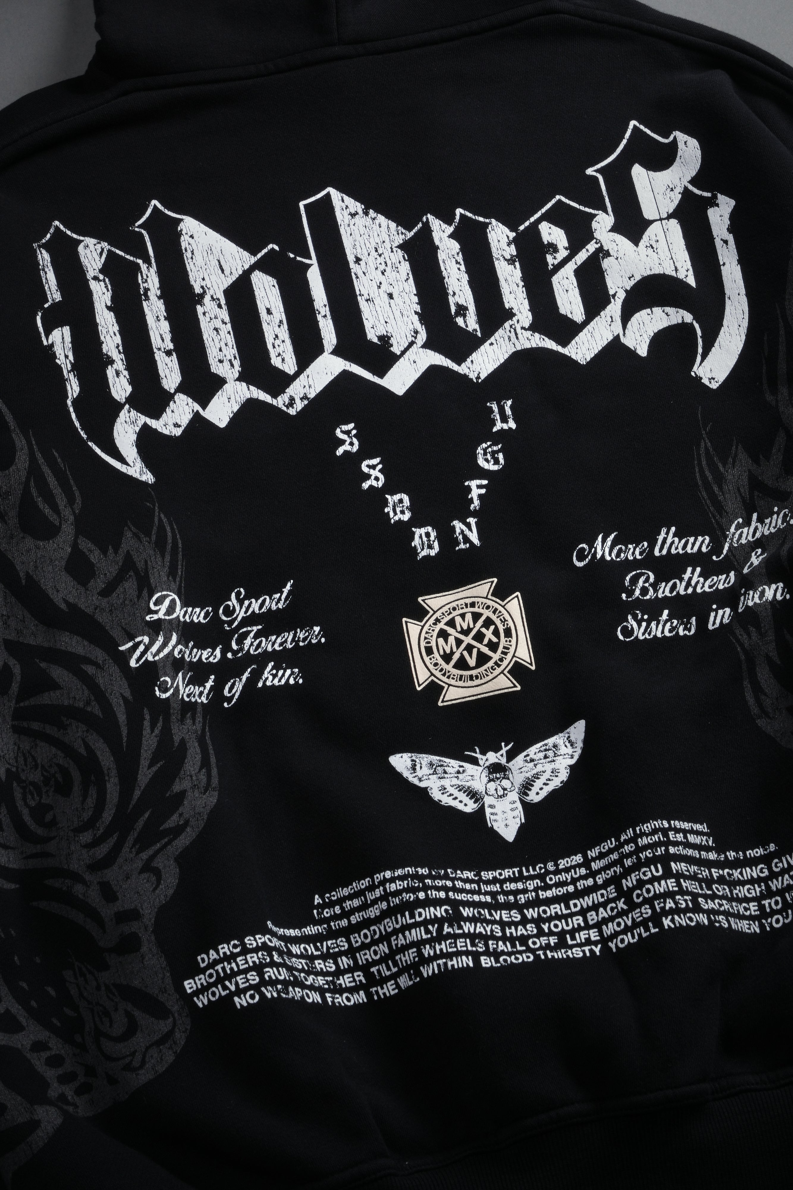 Wlvs Fire Bishop Hoodie in Black