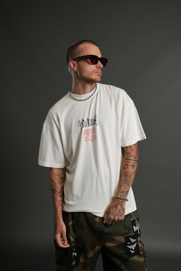 Eternal Blood "Premium" Oversized Tee in Cream
