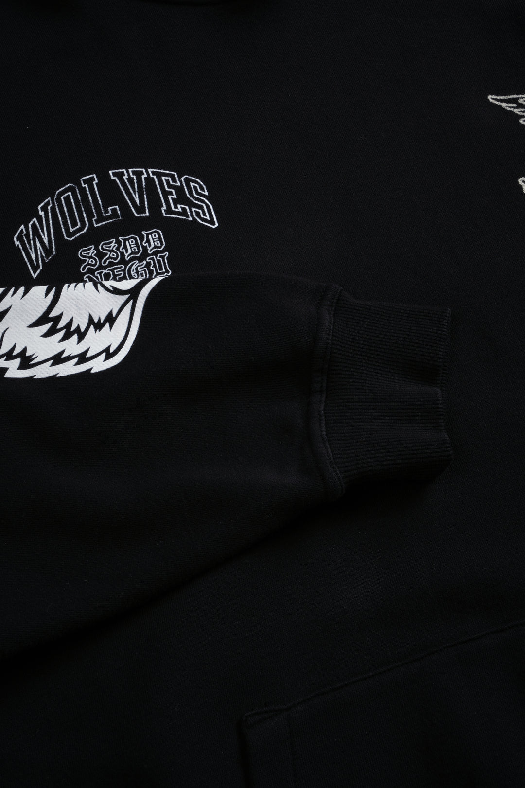 Wolves Club Cherub Pierce Hoodie in Black