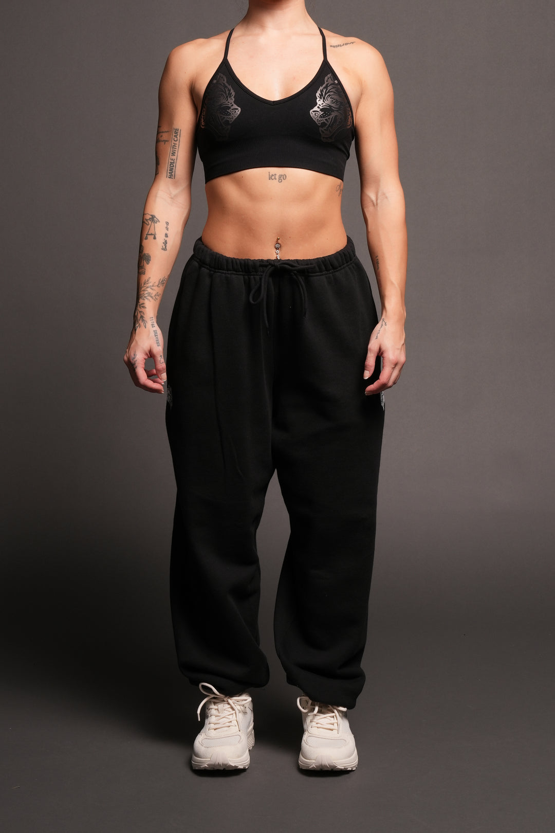 Dual Lightweight Lounger Sweat Pants In Black