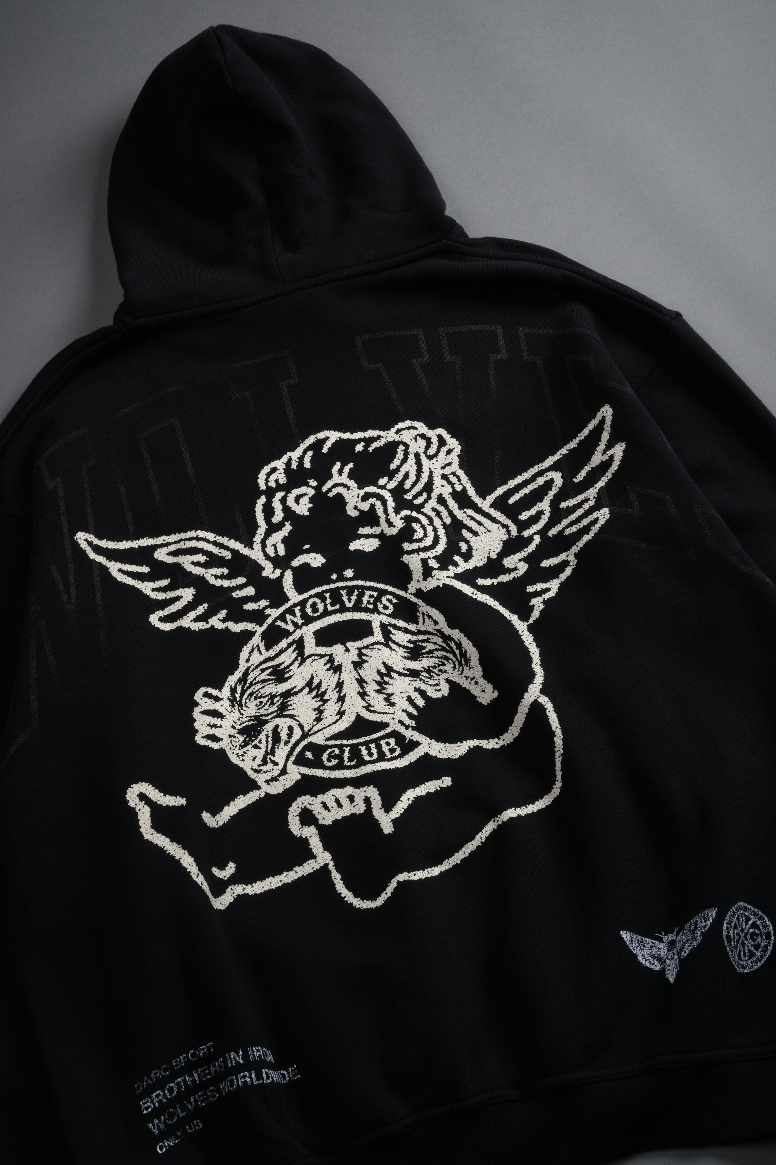 Wolves Club Cherub Pierce Hoodie in Black – DarcSport