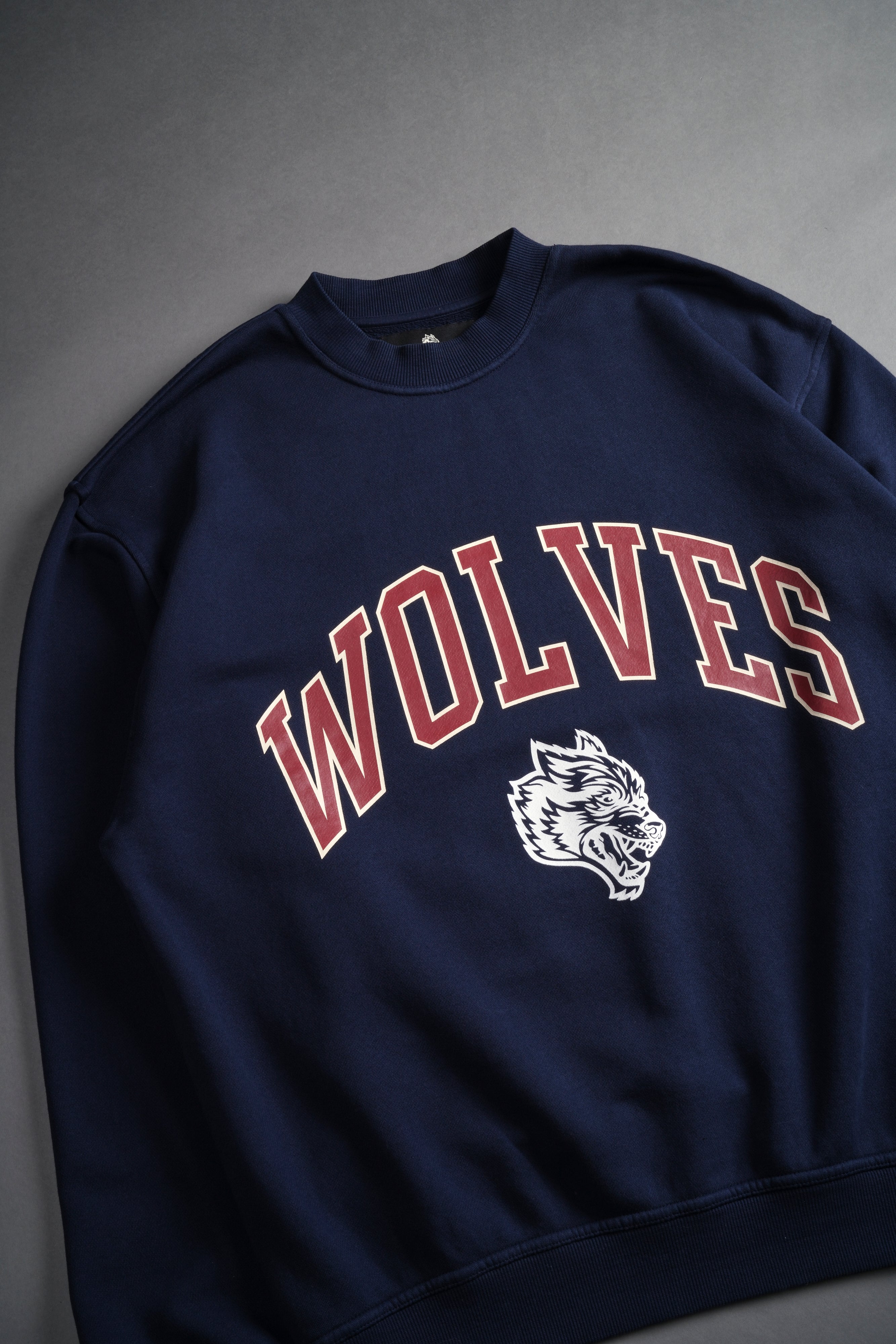 Loyalty London Unisex Crewneck in Navy/Maroon
