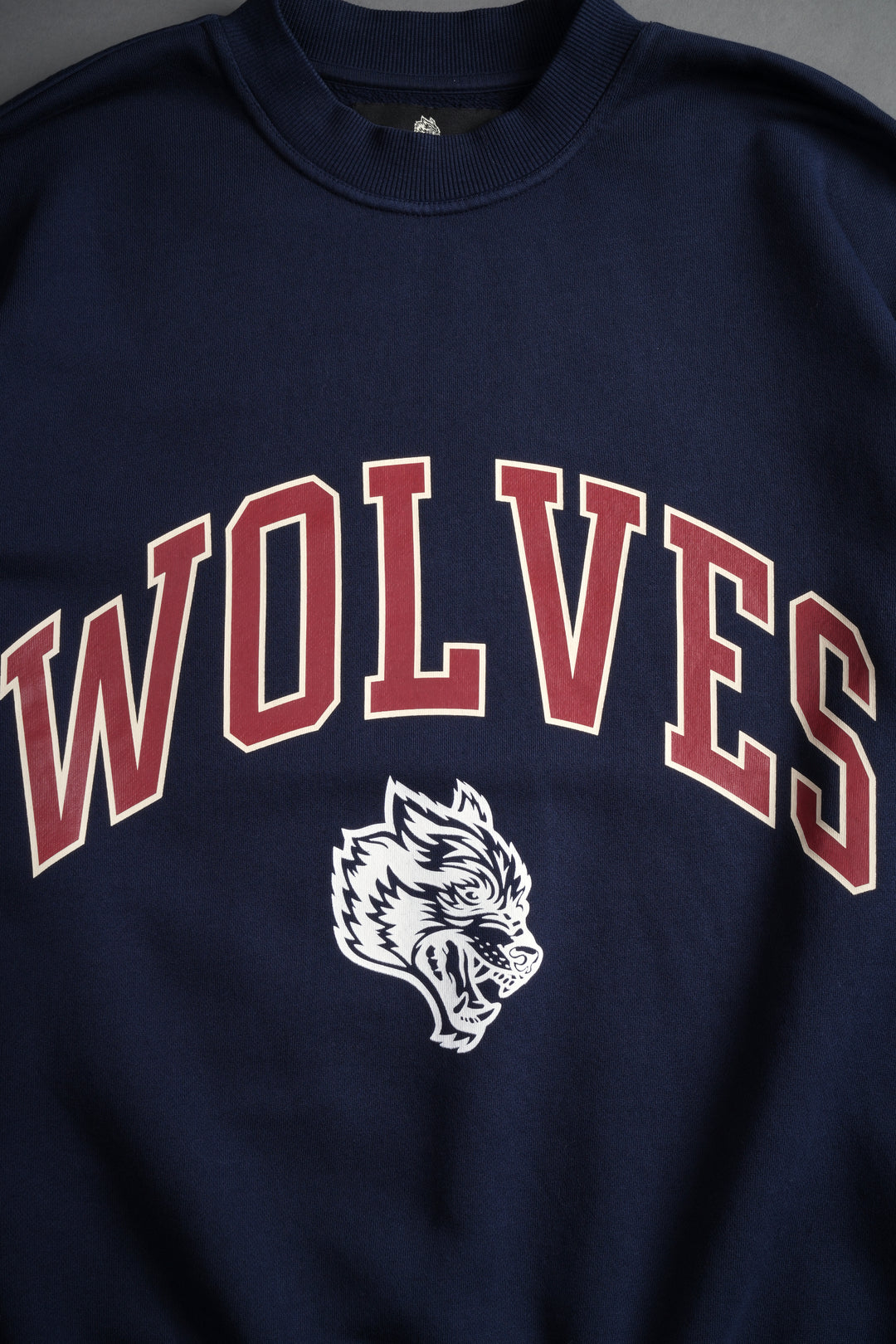 Loyalty London Unisex Crewneck in Navy/Maroon