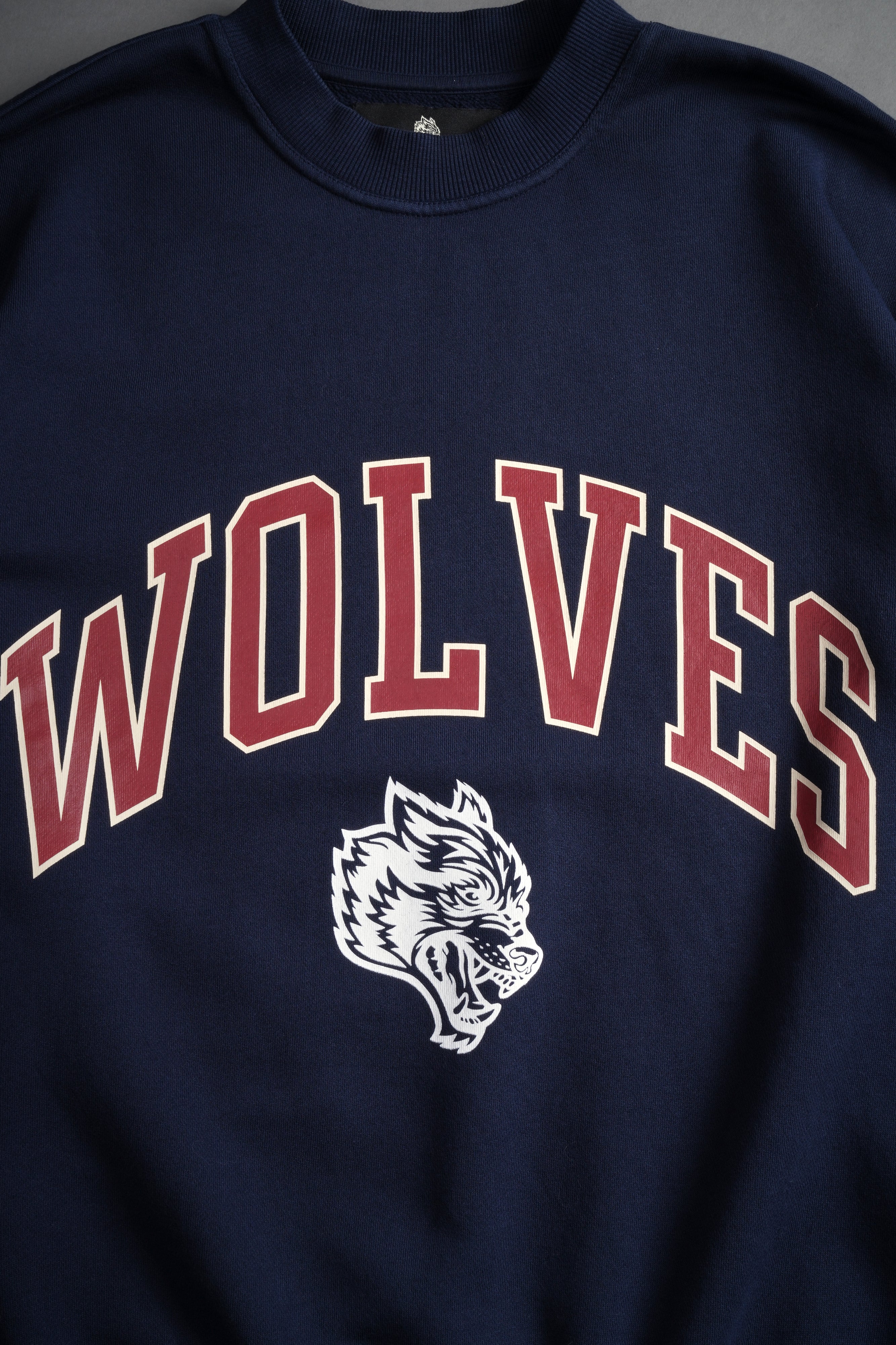 Loyalty London Unisex Crewneck in Navy/Maroon