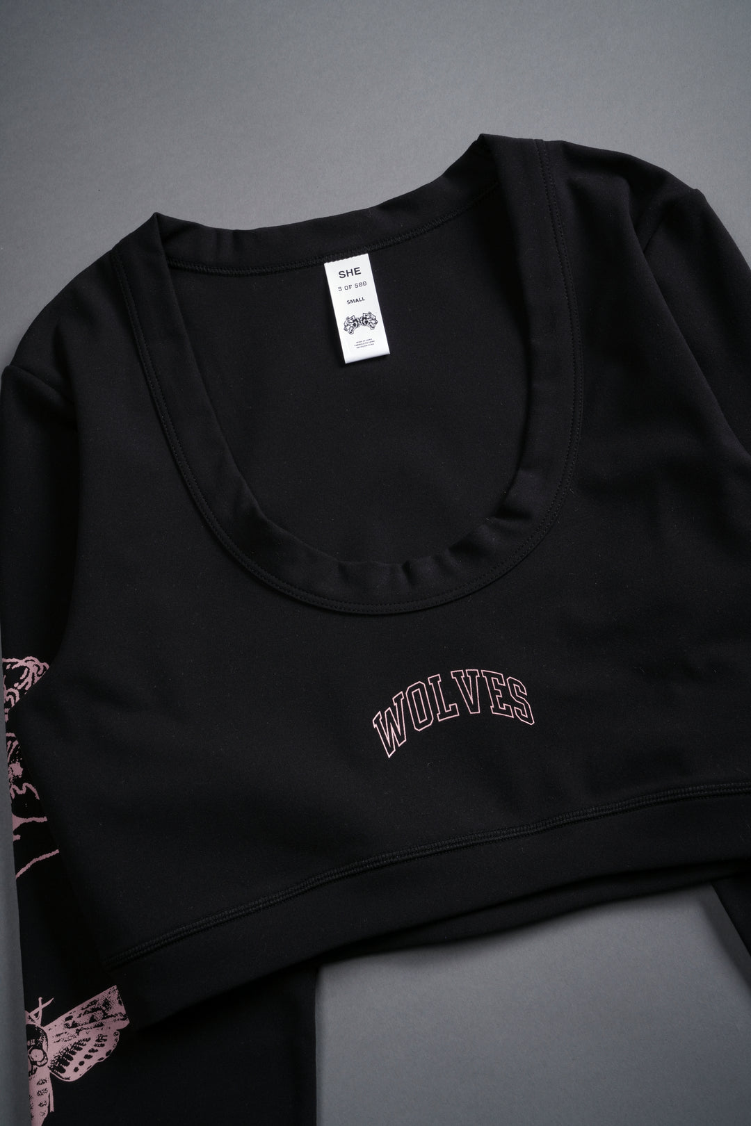 On Our Sleeve Grace "Energy" L/S Top in Black