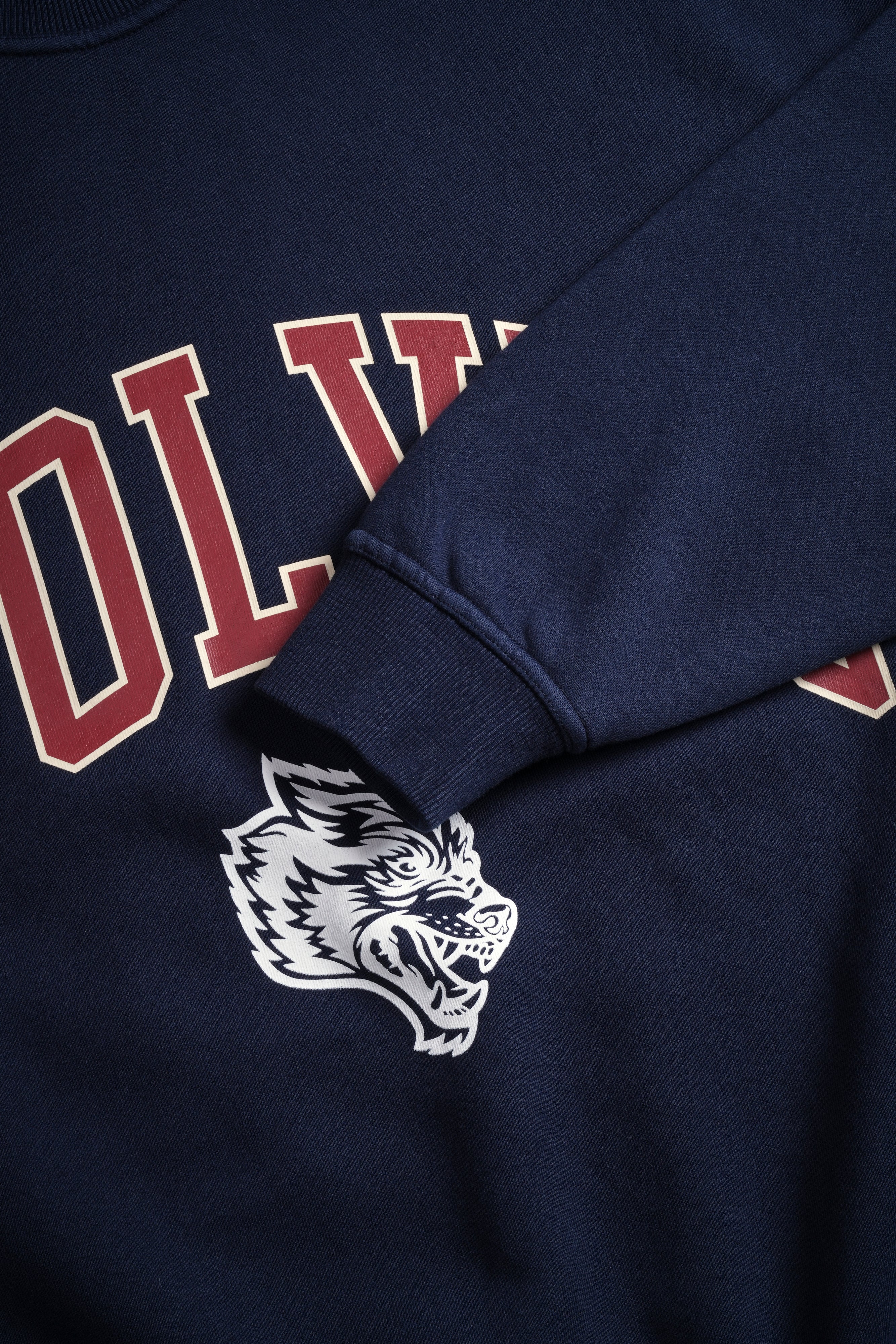 Loyalty London Unisex Crewneck in Navy/Maroon