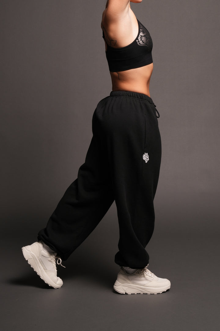 Dual Lightweight Lounger Sweat Pants In Black