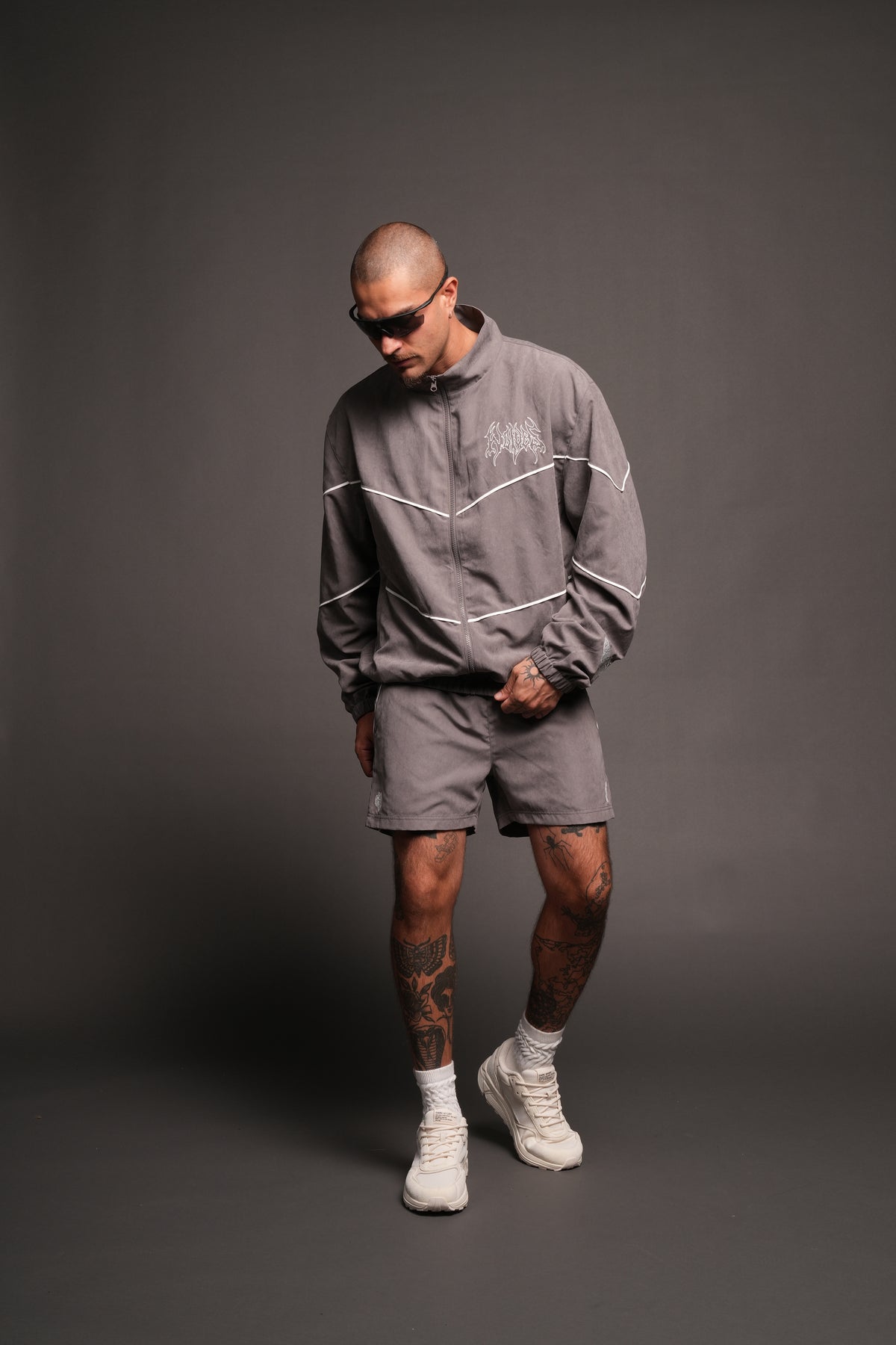 Hesh Forever V2 Darby Track Jacket In Wolf Gray