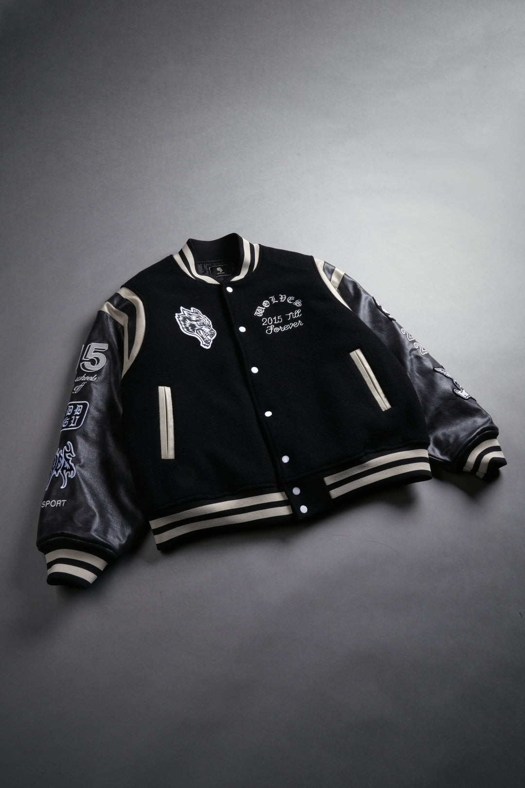10 Years Purnell Letterman Jacket in Black