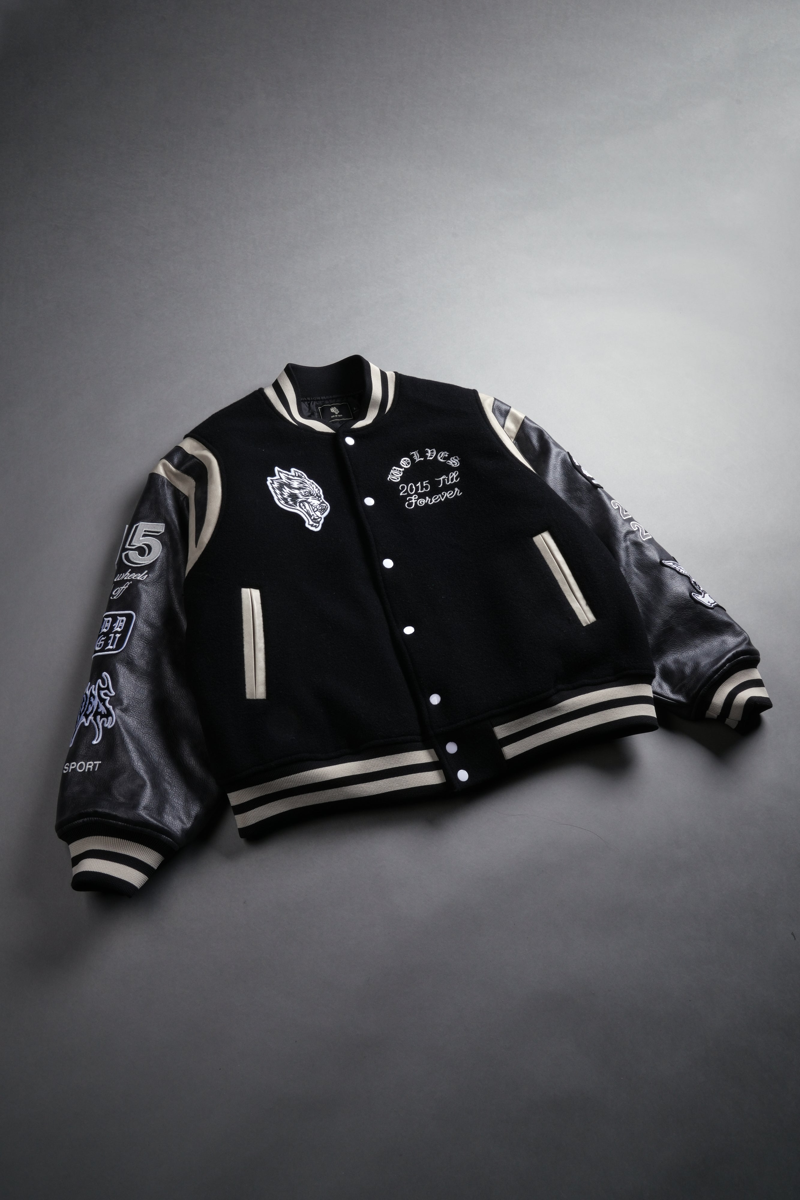 10 Years Purnell Letterman Jacket in Black