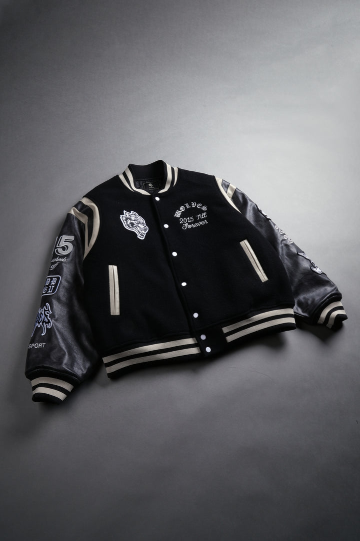 10 Years Purnell Letterman Jacket in Black