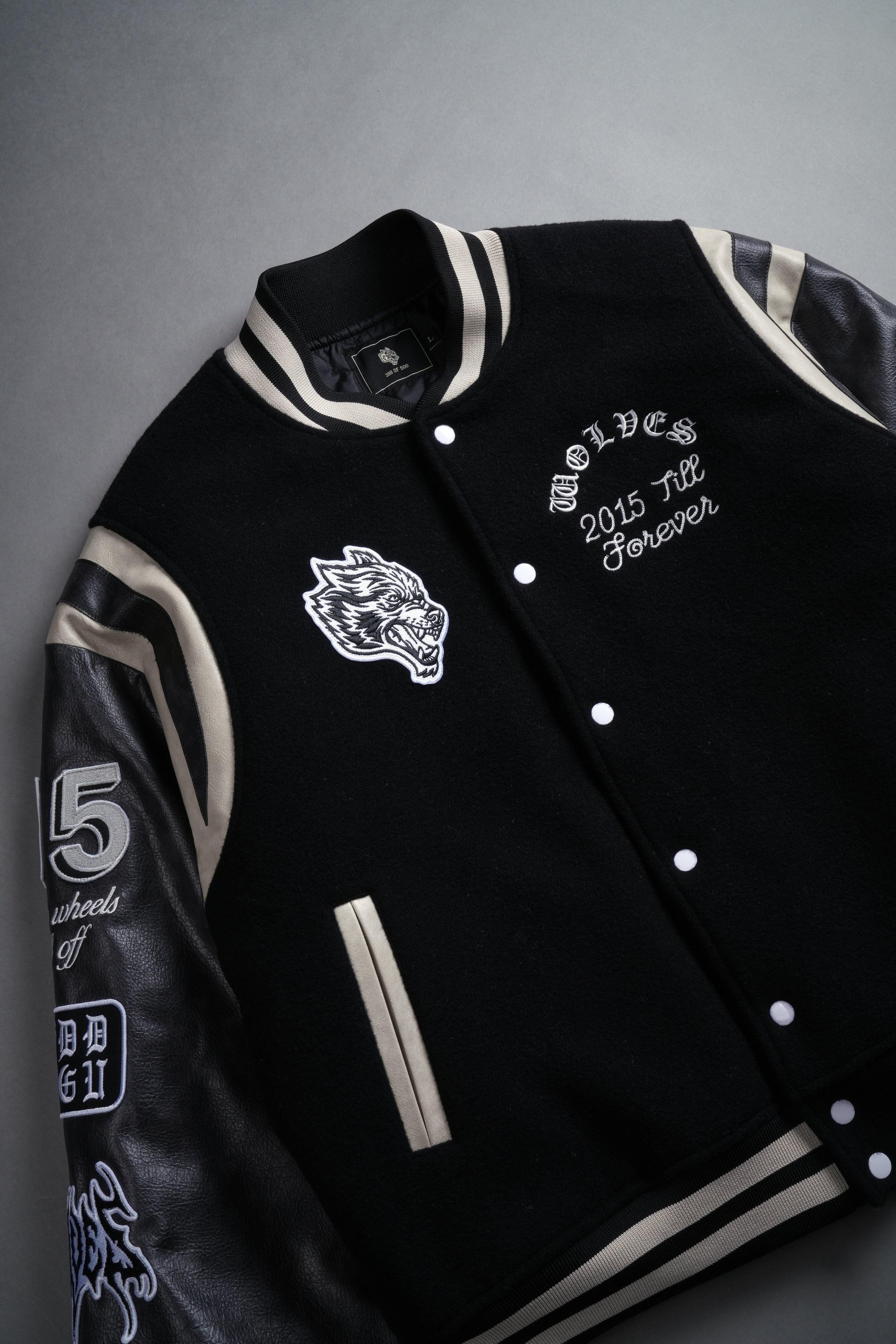 10 Years Purnell Letterman Jacket in Black