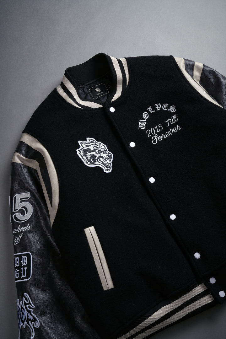 10 Years Purnell Letterman Jacket in Black