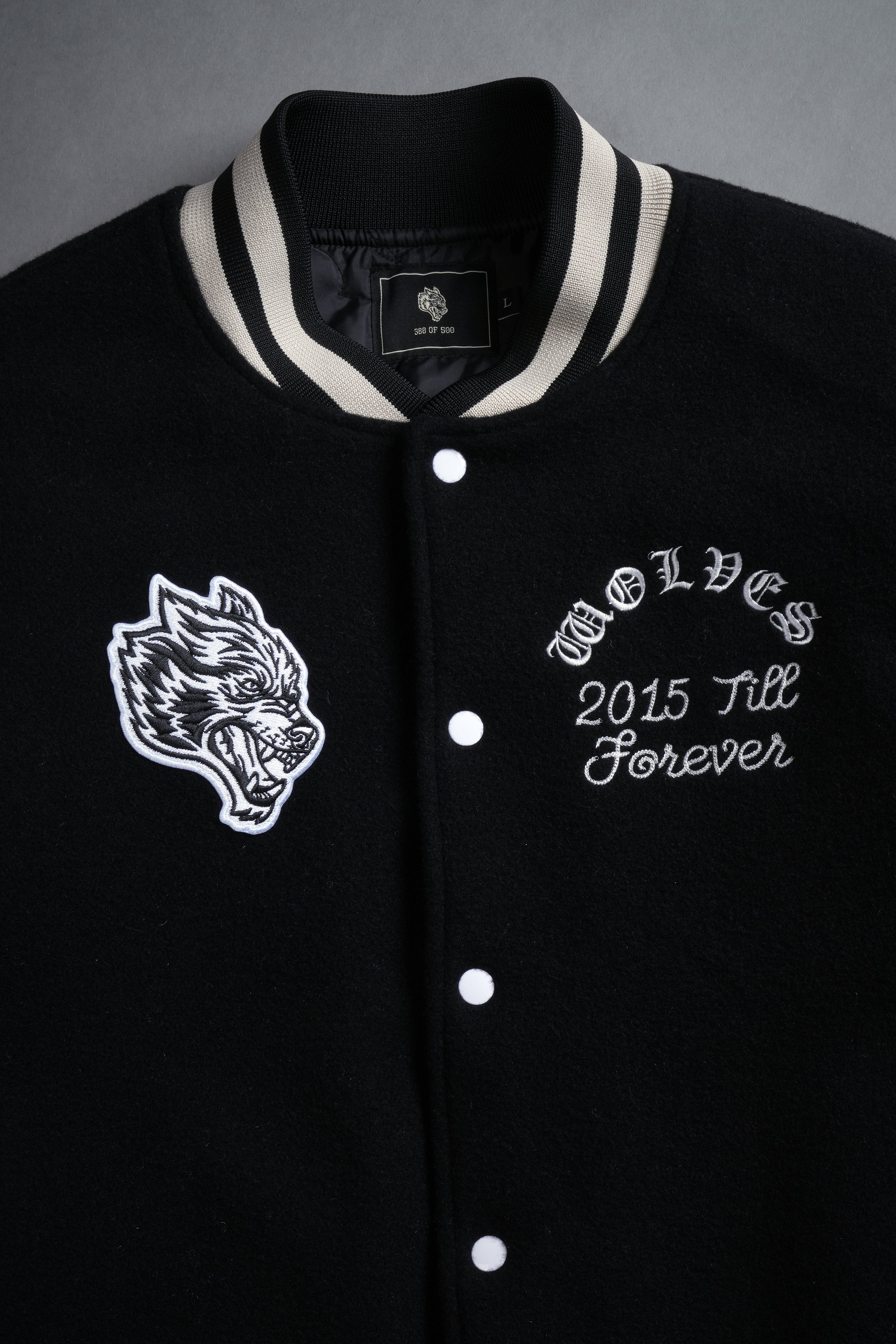 10 Years Purnell Letterman Jacket in Black