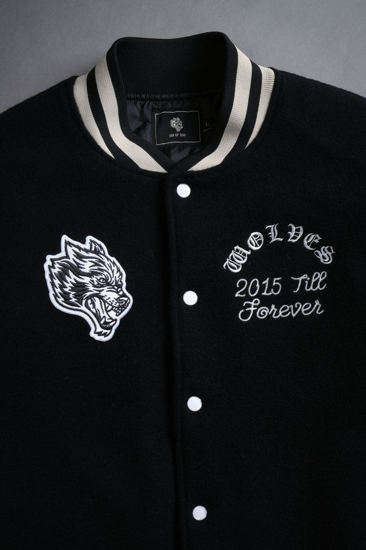 10 Years Purnell Letterman Jacket in Black