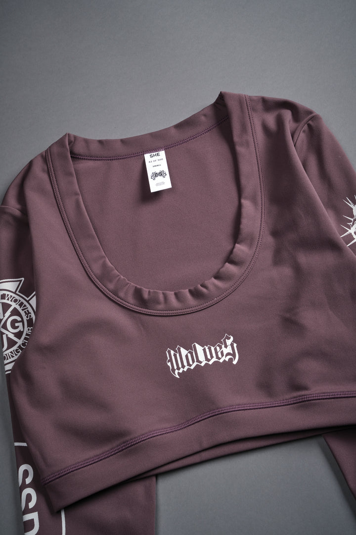 Wolves Club Forever Grace "Energy" L/S Top in Plum