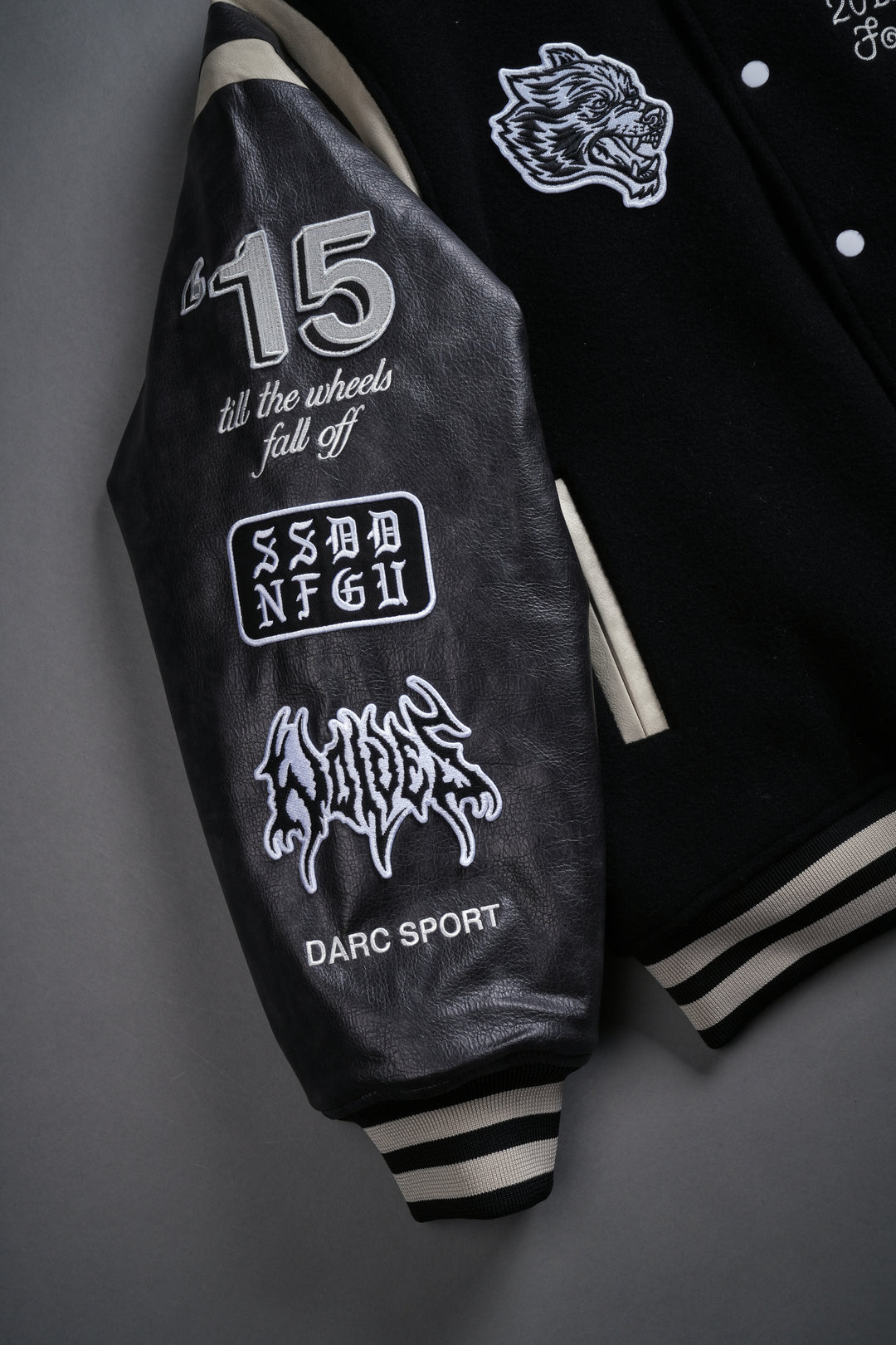 10 Years Purnell Letterman Jacket in Black
